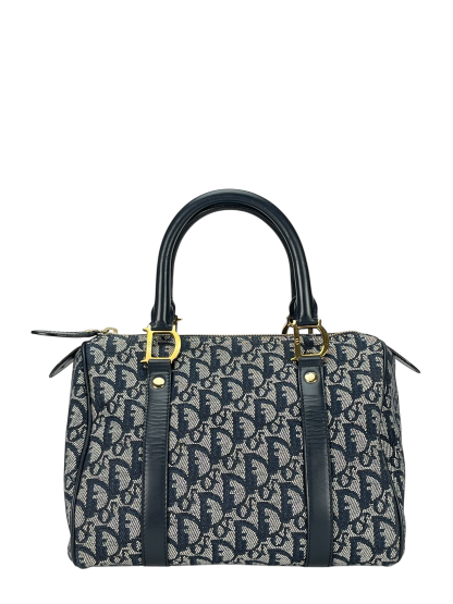 CHRISTIAN DIOR - Navy Trotter Boston Travel Bag
