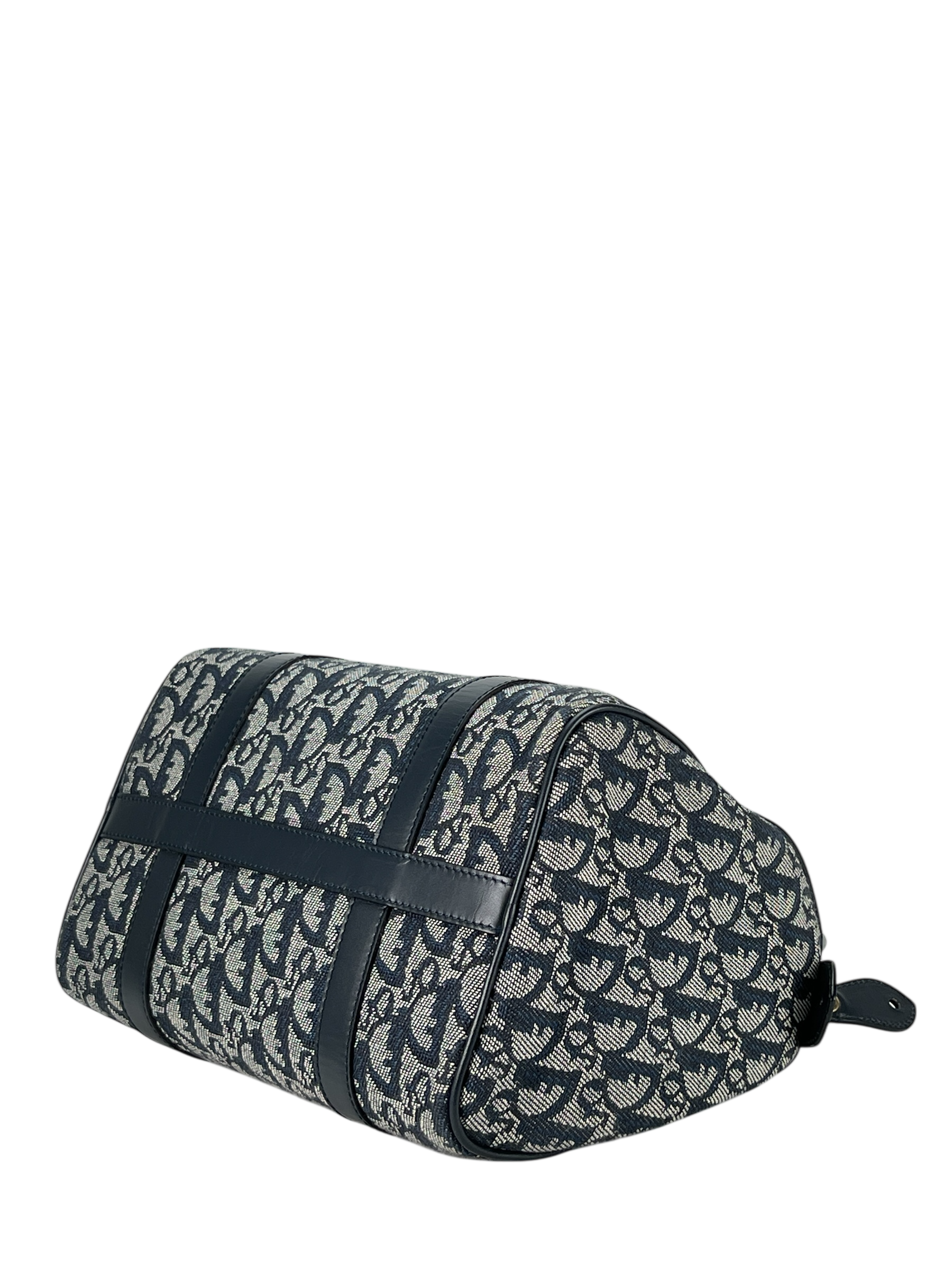 CHRISTIAN DIOR - Navy Trotter Boston Travel Bag