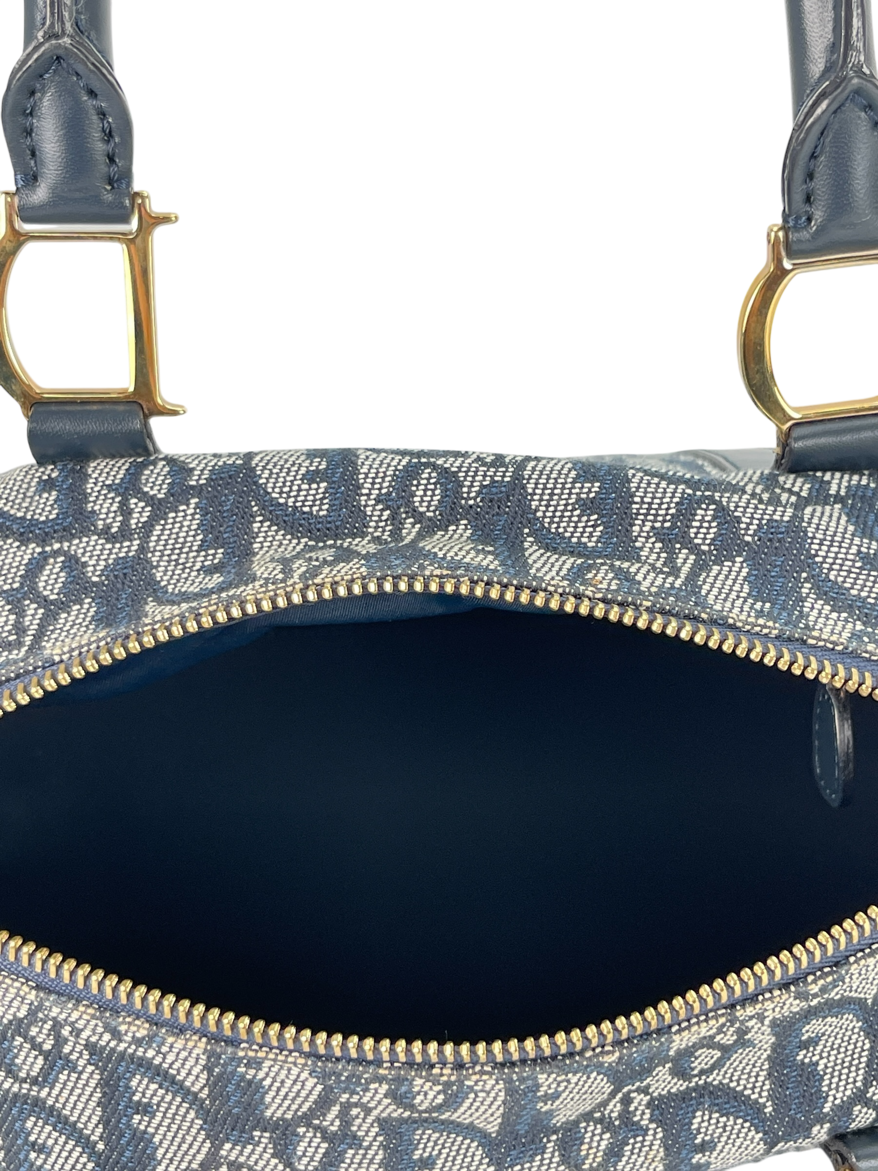 CHRISTIAN DIOR - Navy Trotter Boston Travel Bag
