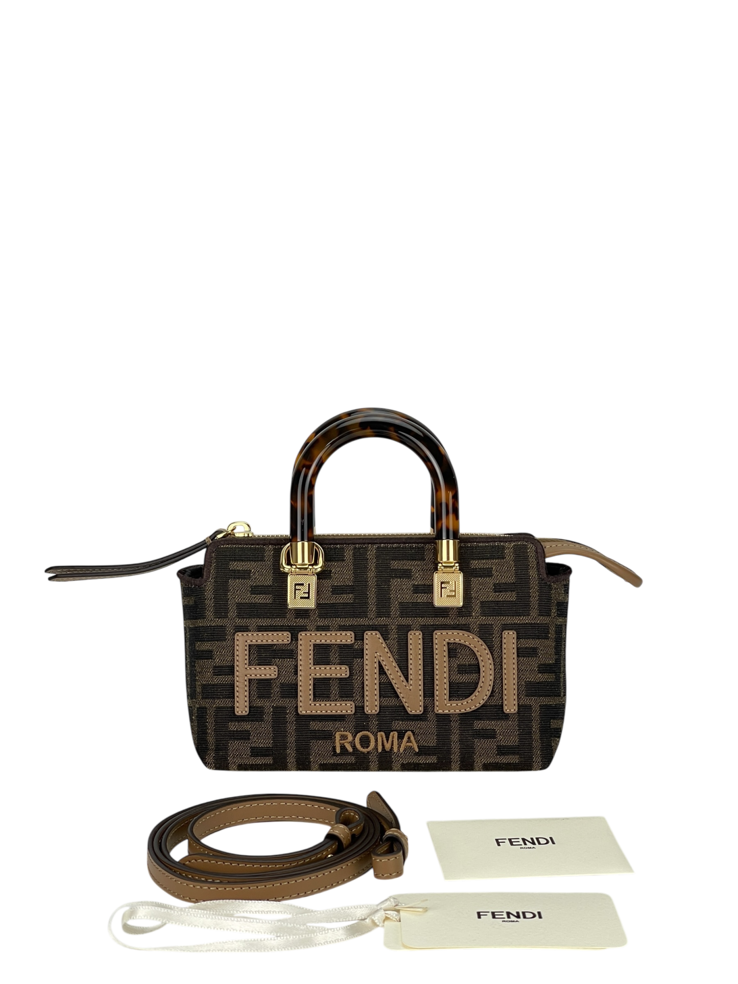 FENDI - Zucca Brown By the way 2way Boston Bag Mini 