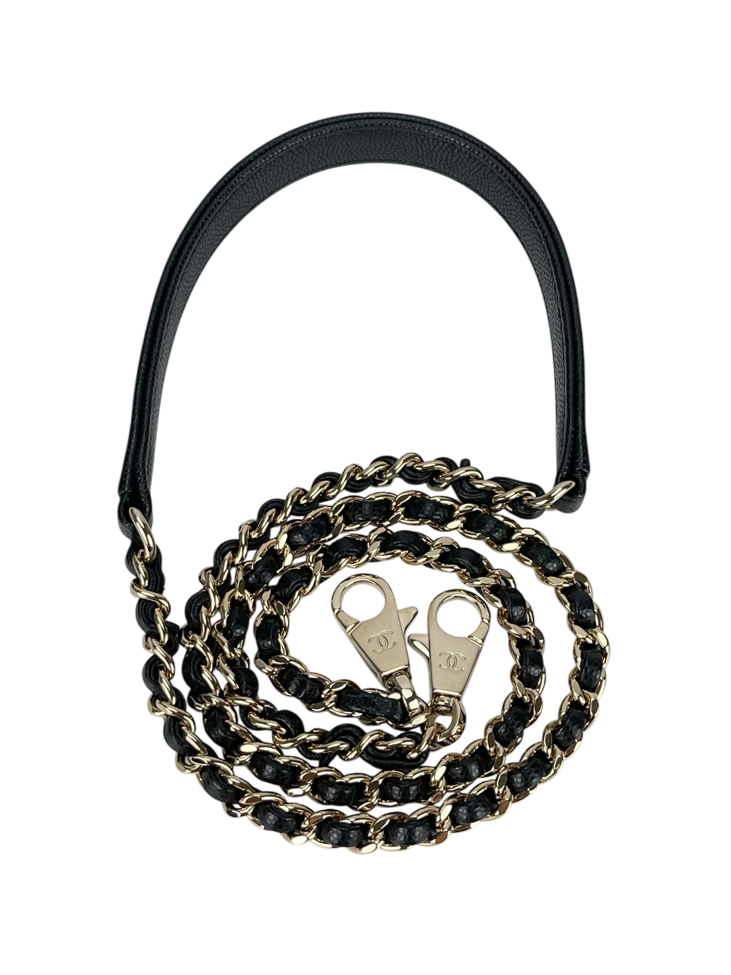 CHANEL - Coco Handle 24 XS Black Caviar 2Way Gold Hardware