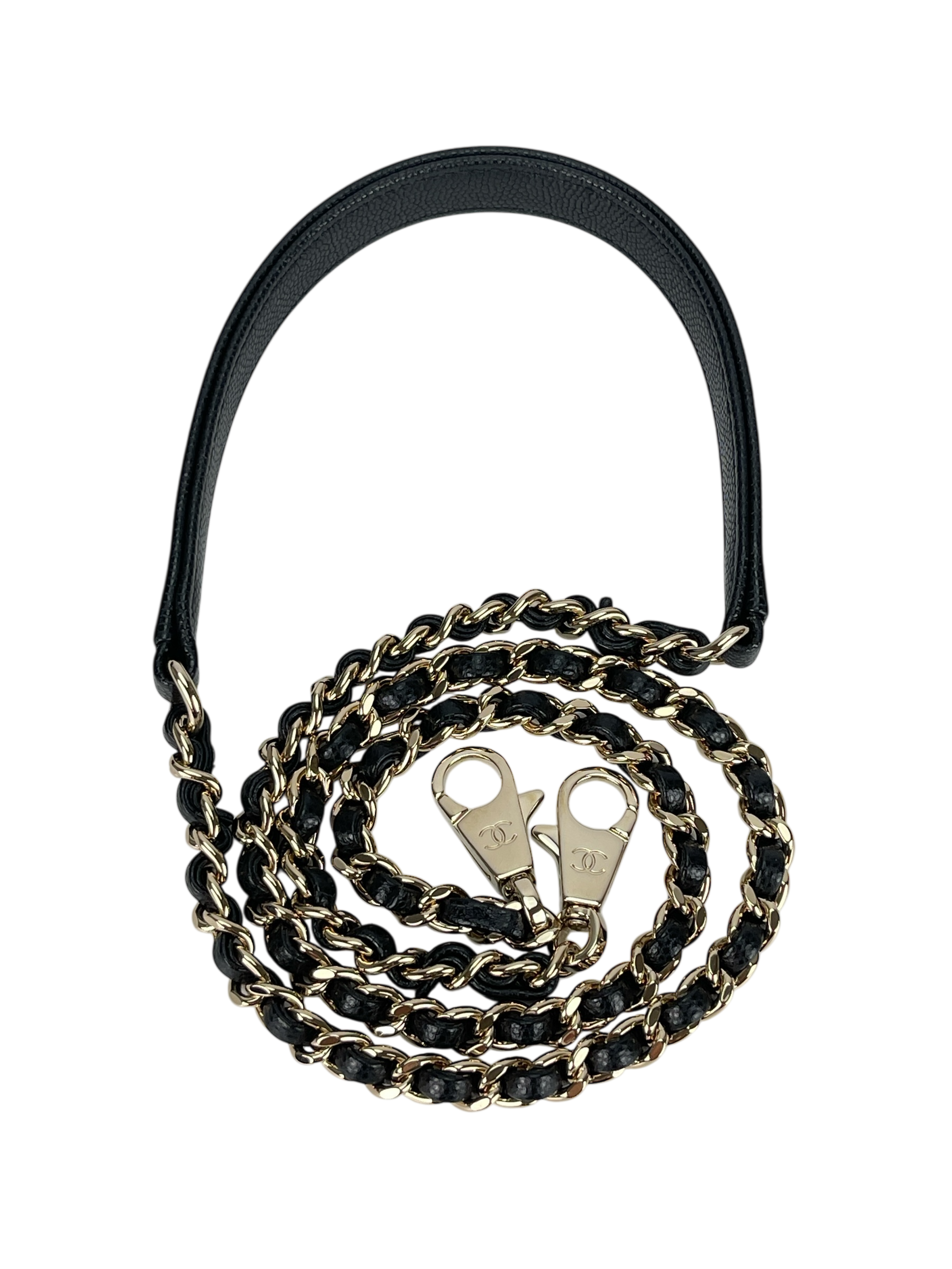 CHANEL - Coco Handle 24 XS Black Caviar 2Way Gold Hardware