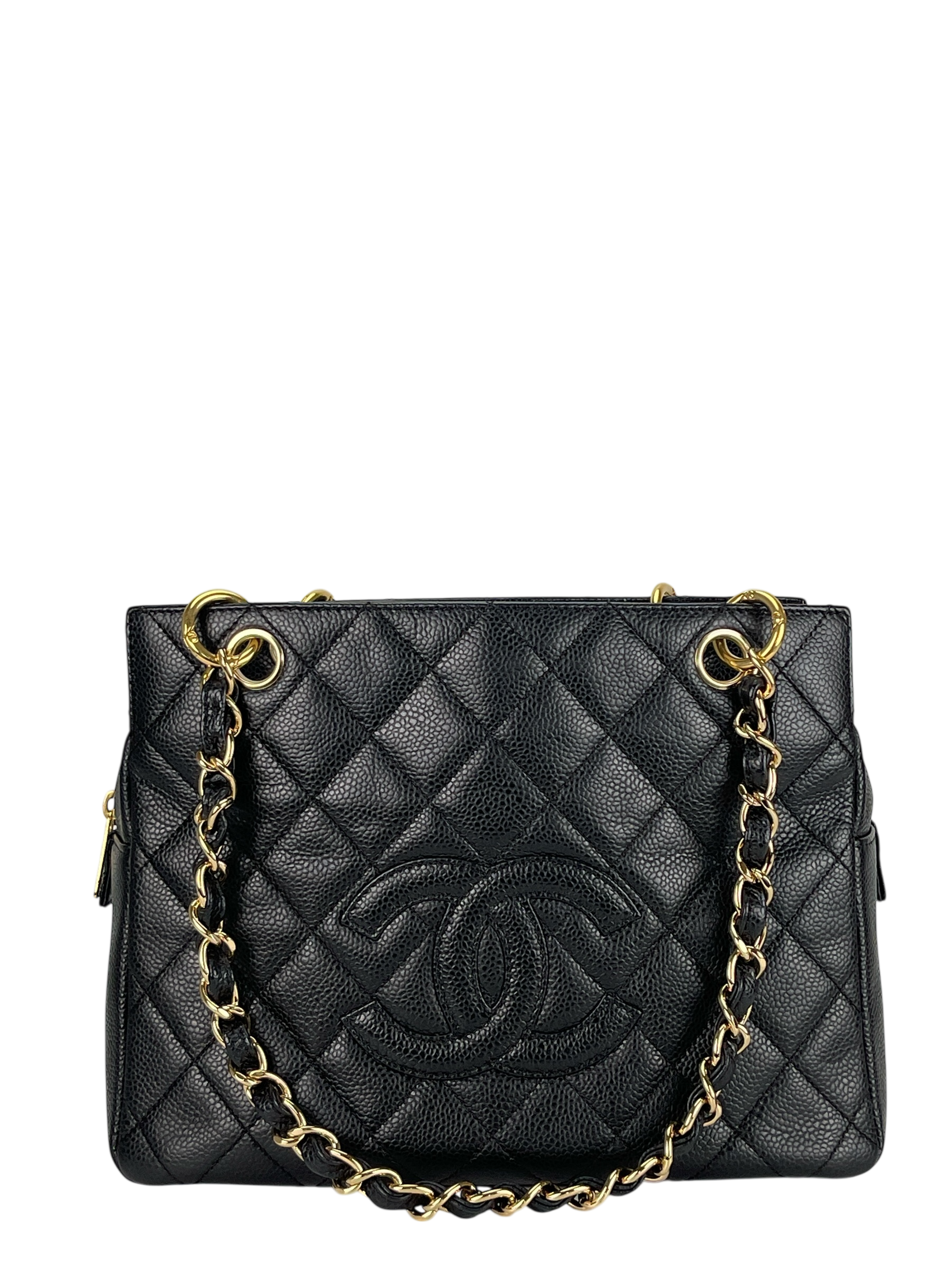 CHANEL - Black Caviar Petite  PST Tote Bag