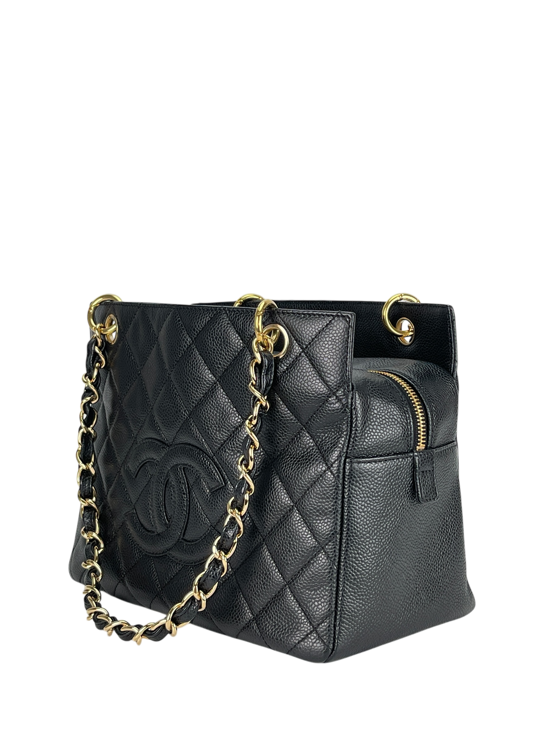 CHANEL - Black Caviar Petite  PST Tote Bag