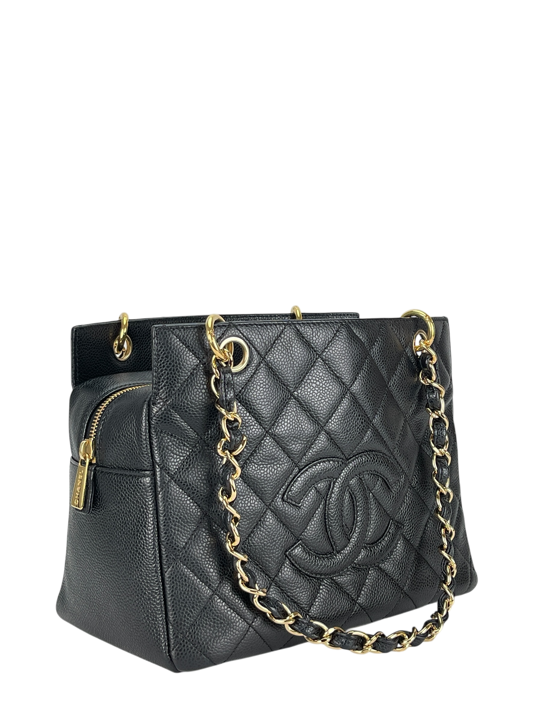 CHANEL - Black Caviar Petite  PST Tote Bag