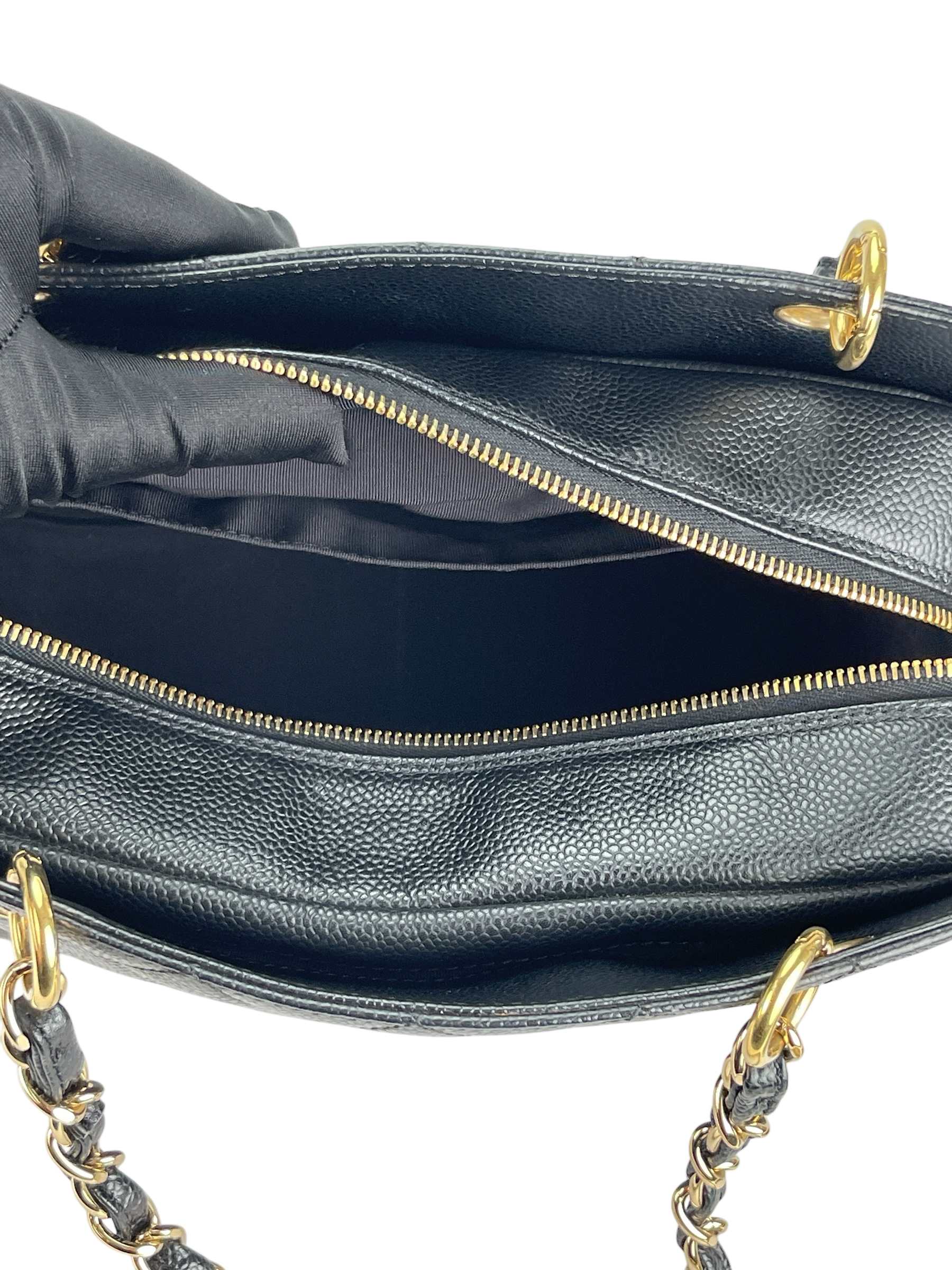 CHANEL - Black Caviar Petite  PST Tote Bag