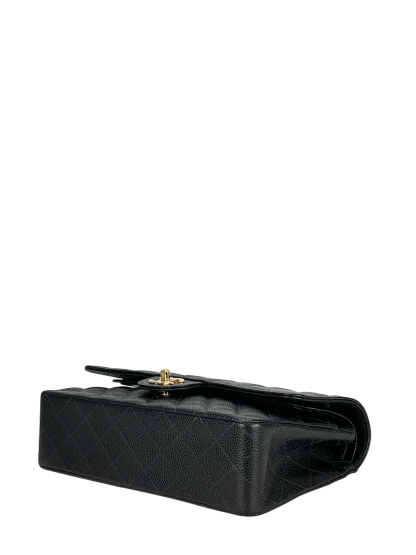 CHANEL - Medium Classic Double Flap Bag Black Caviar Gold Hardware (CF25)