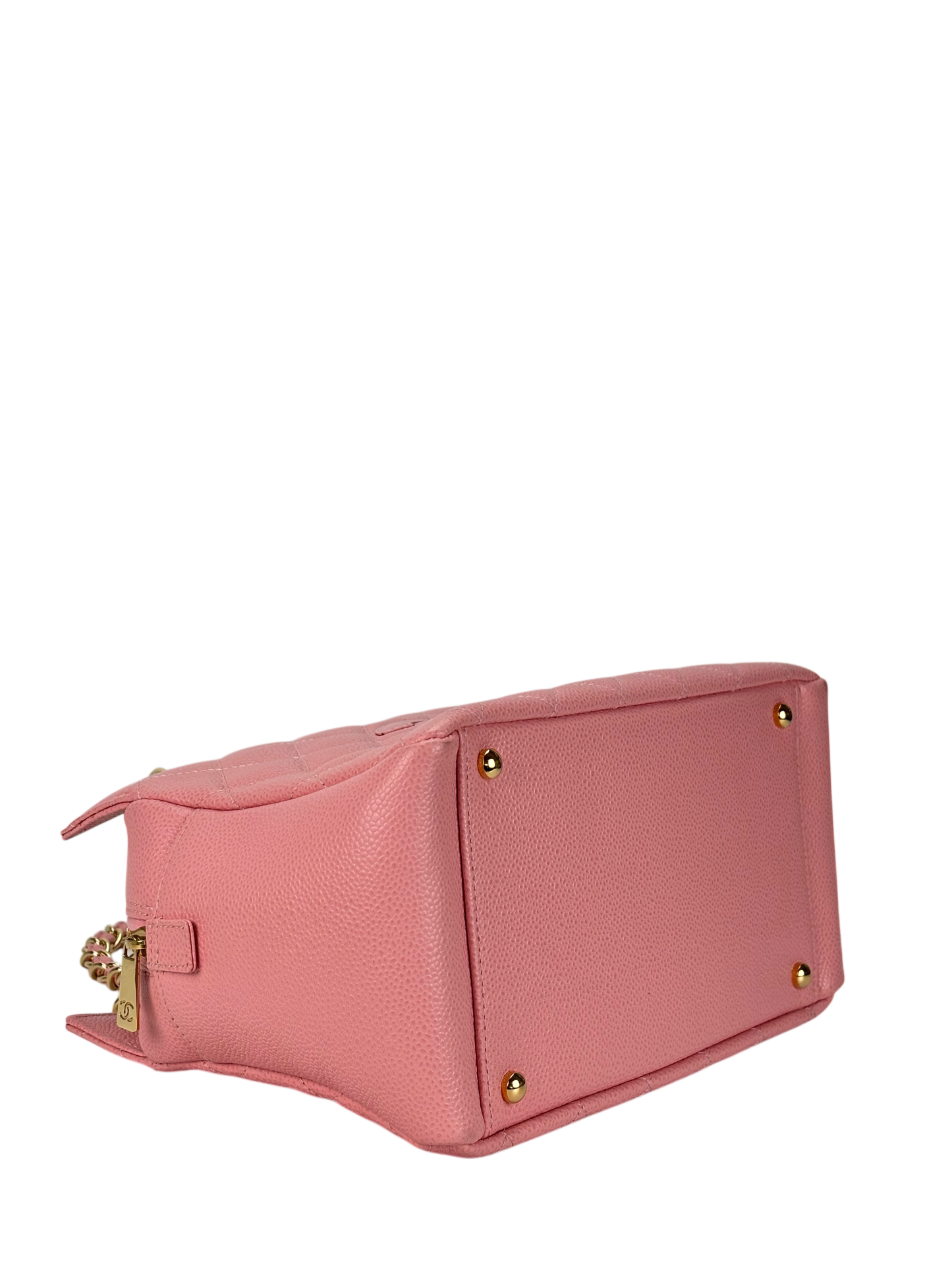 CHANEL - Pink Caviar Petite Timeless Tote PTT Chain Gold Hardware