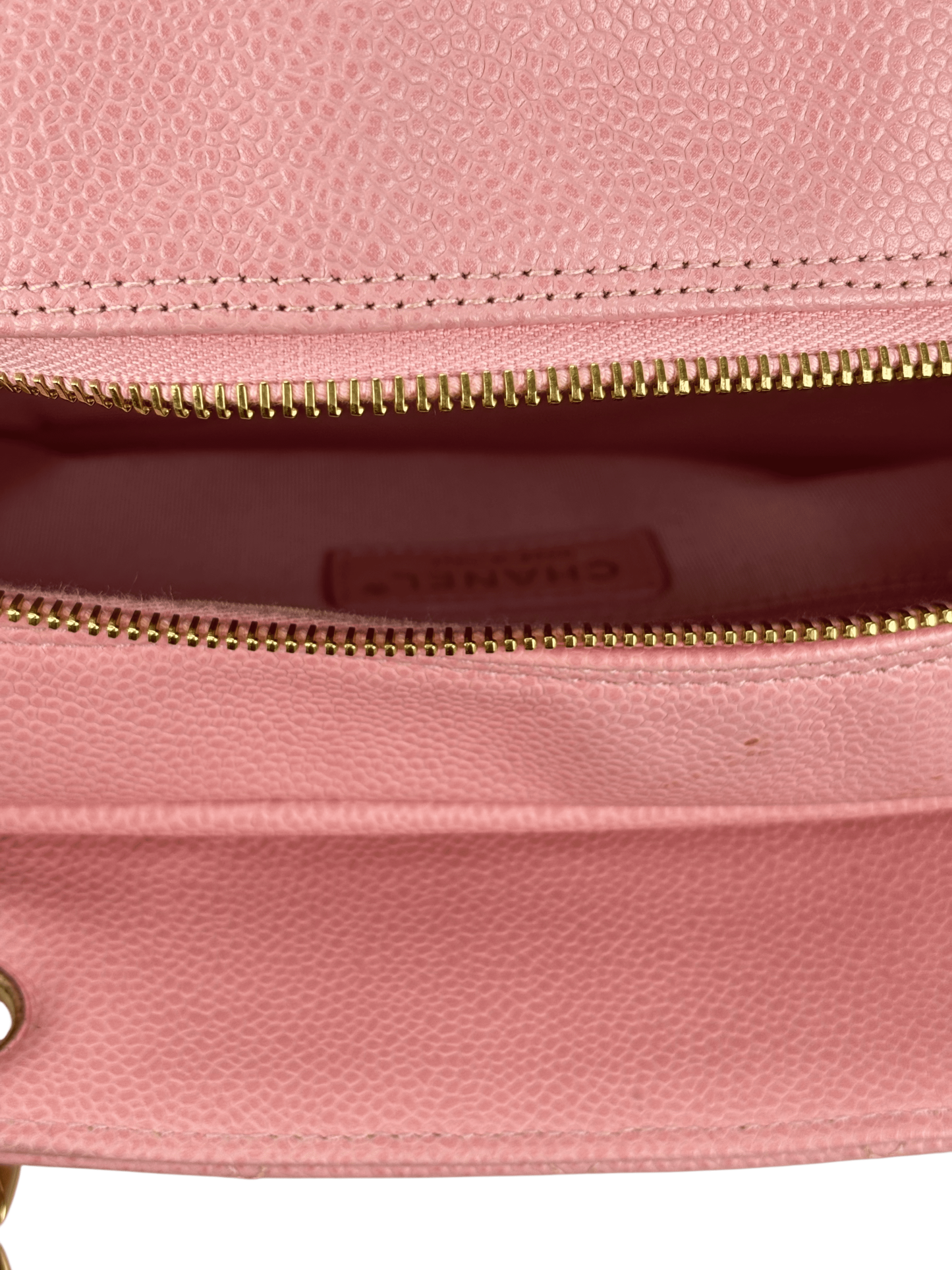 CHANEL - Pink Caviar Petite Timeless Tote PTT Chain Gold Hardware