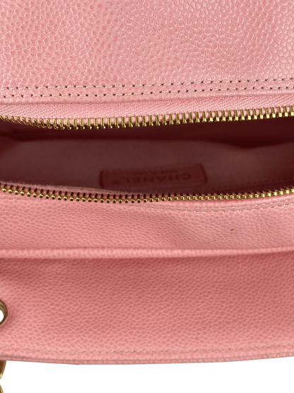 CHANEL - Pink Caviar Petite Timeless Tote PTT Chain Gold Hardware