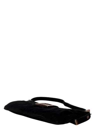 FENDI - Black Mamma Bucket Corduroy Shoulder Bag