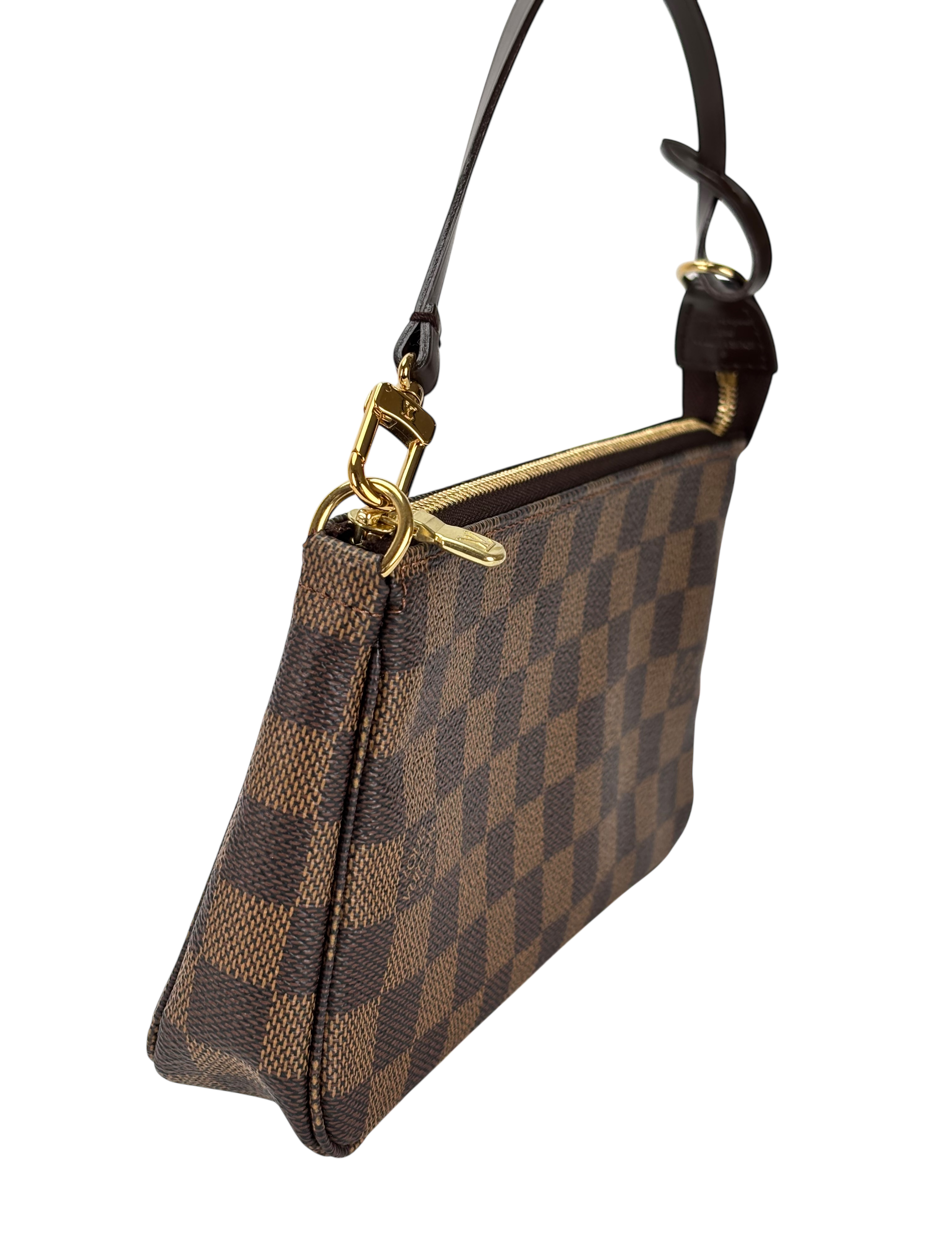 LOUIS VUITTON - Damier Pochette Accessory Pouch Hand Bag Ebene