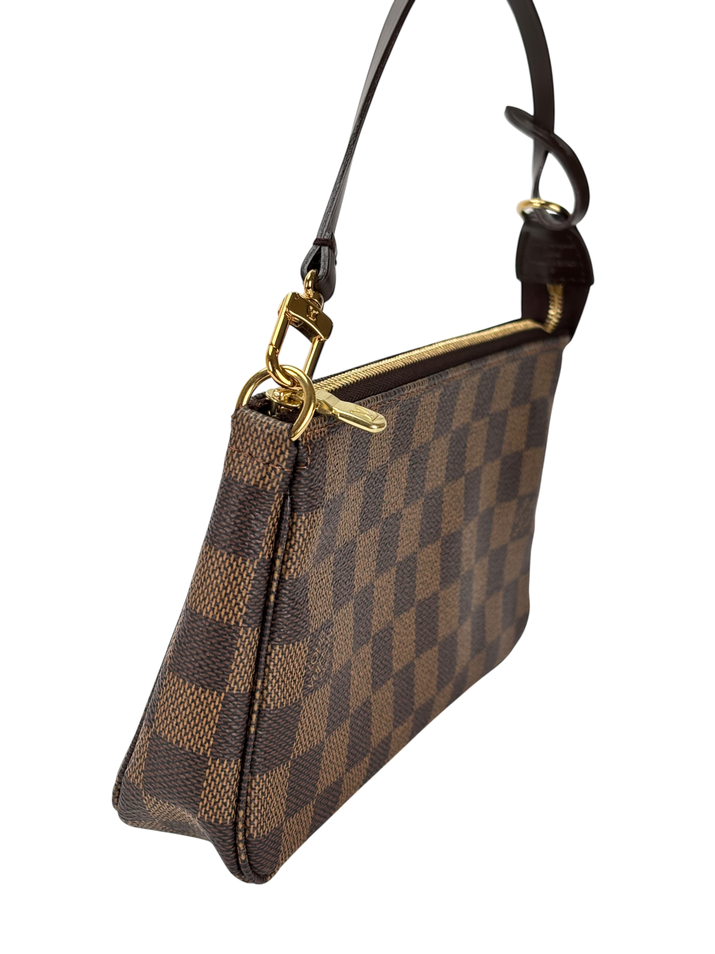 LOUIS VUITTON - Damier Pochette Accessory Pouch Hand Bag Ebene