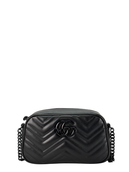 GUCCI - Black GG Marmont Camera Bag