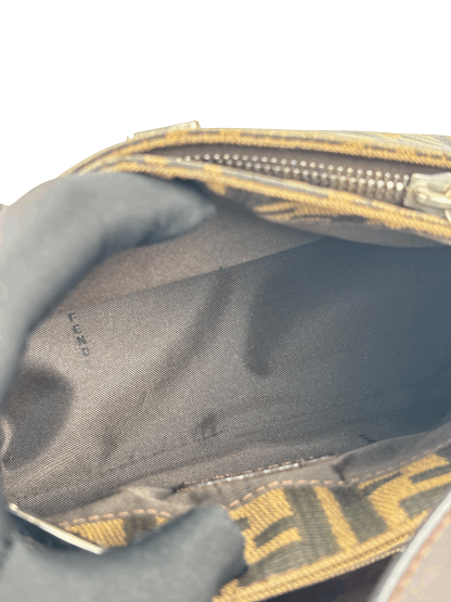 FENDI - Brown Zucca Mini Mamma Baguette Shoulder Bag 