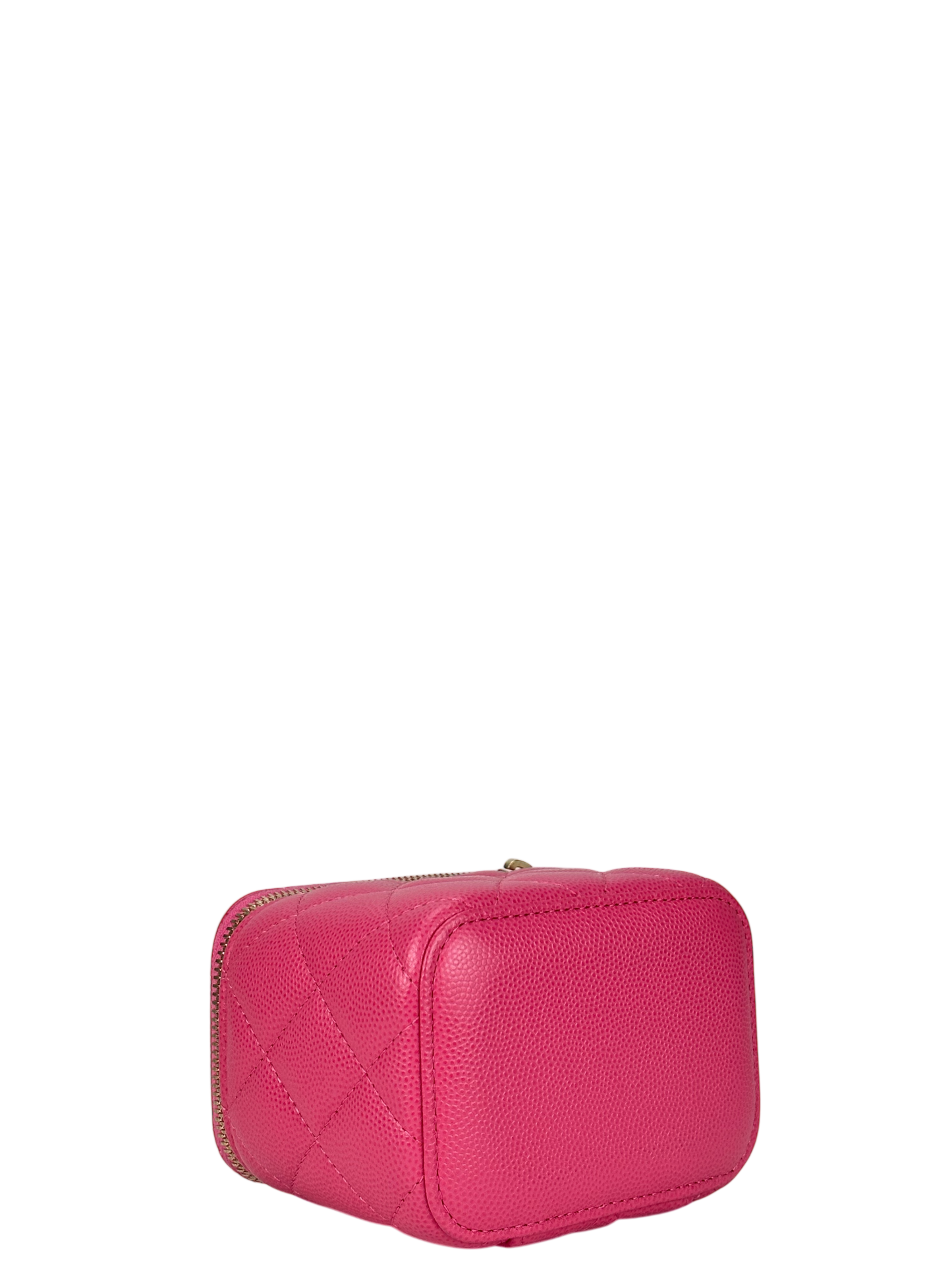 CHANEL - Pink Caviar Mini Vanity Case Chain Bag