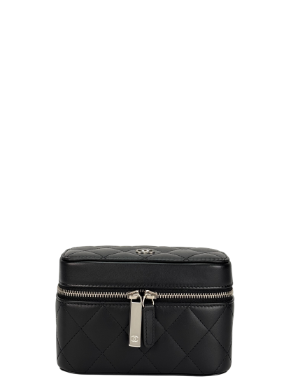CHANEL - Black Lambskin Accessory Case SHW