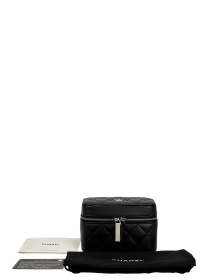 CHANEL - Black Lambskin Accessory Case SHW