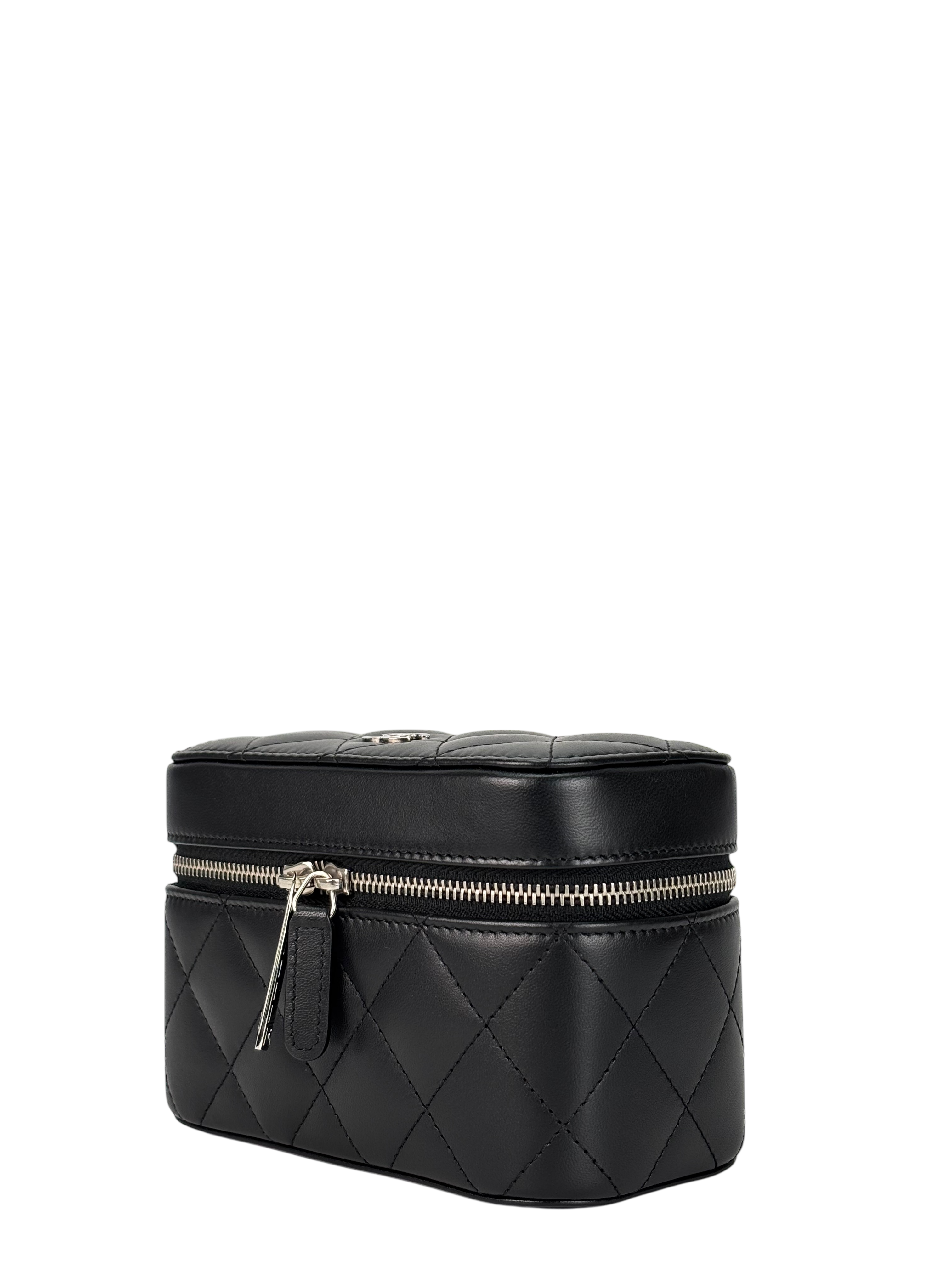 CHANEL - Black Lambskin Accessory Case SHW