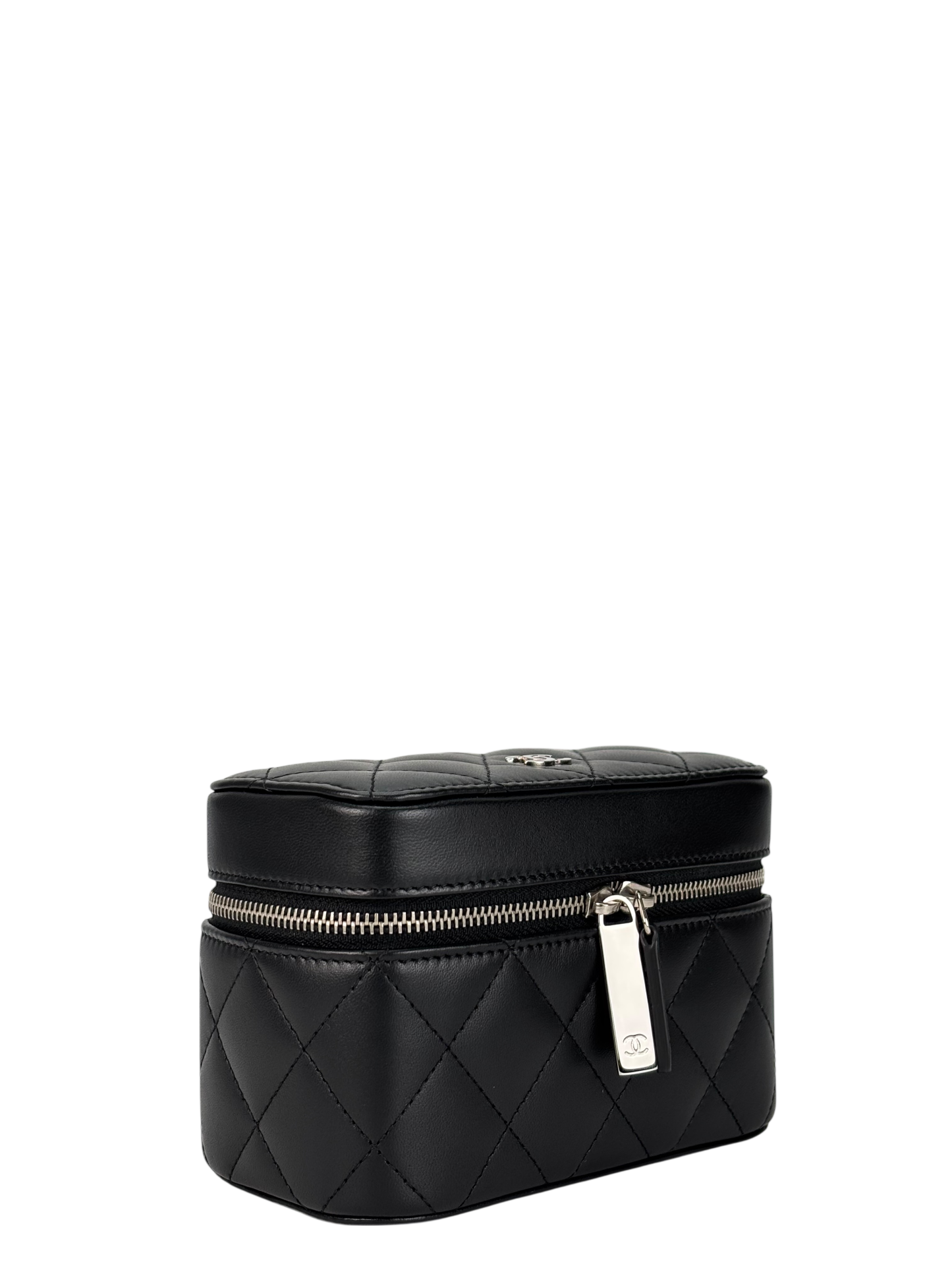 CHANEL - Black Lambskin Accessory Case SHW