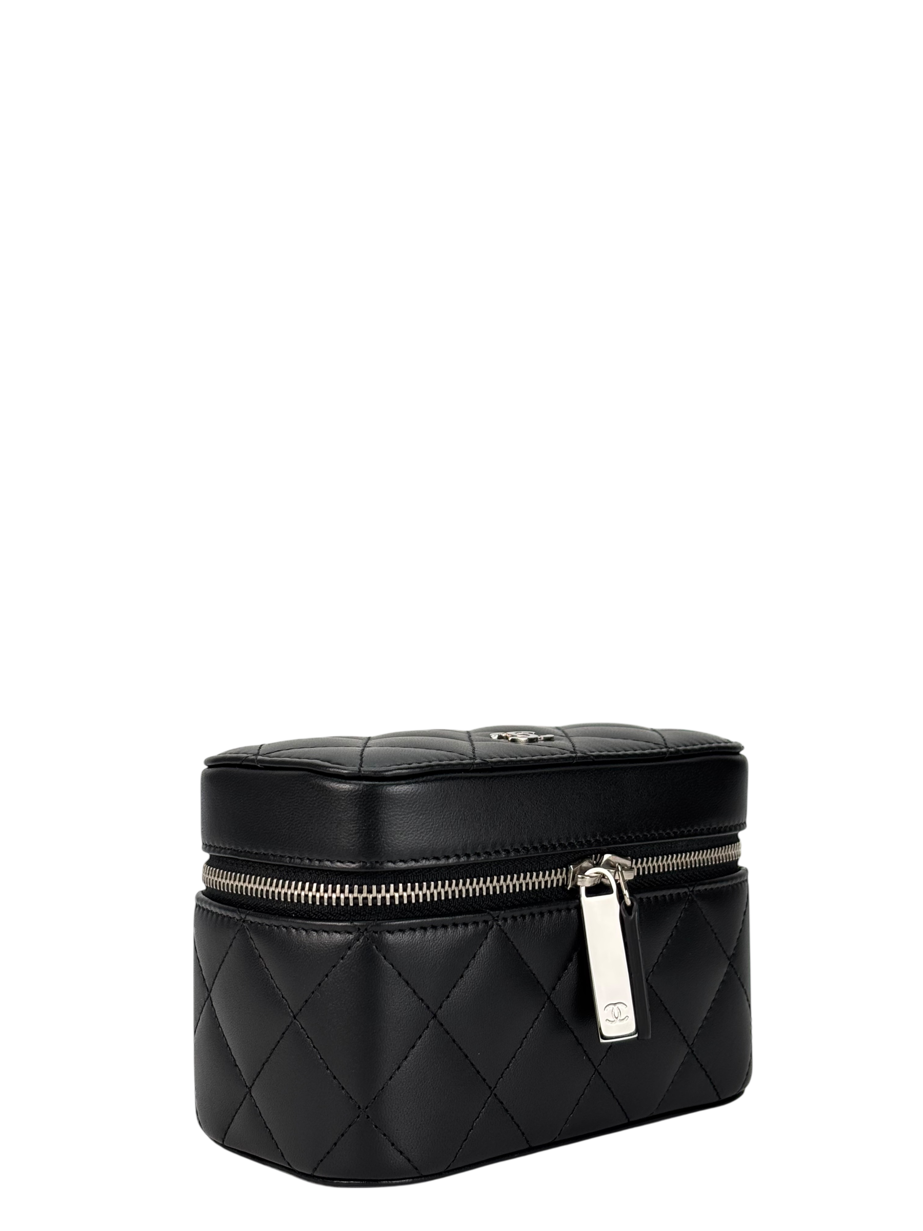 CHANEL - Black Lambskin Accessory Case SHW