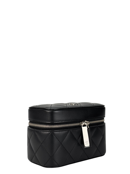 CHANEL - Black Lambskin Accessory Case SHW
