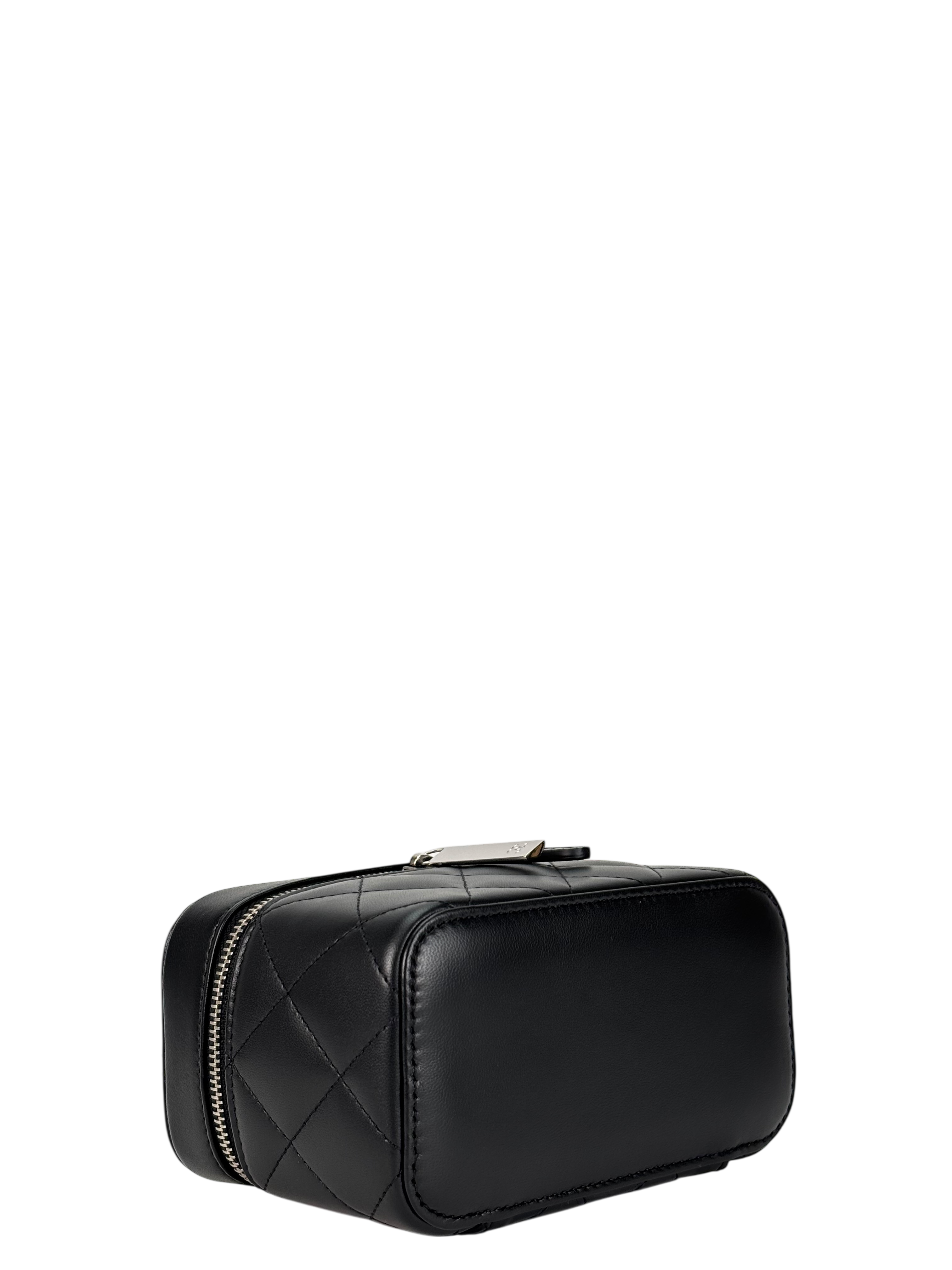 CHANEL - Black Lambskin Accessory Case SHW