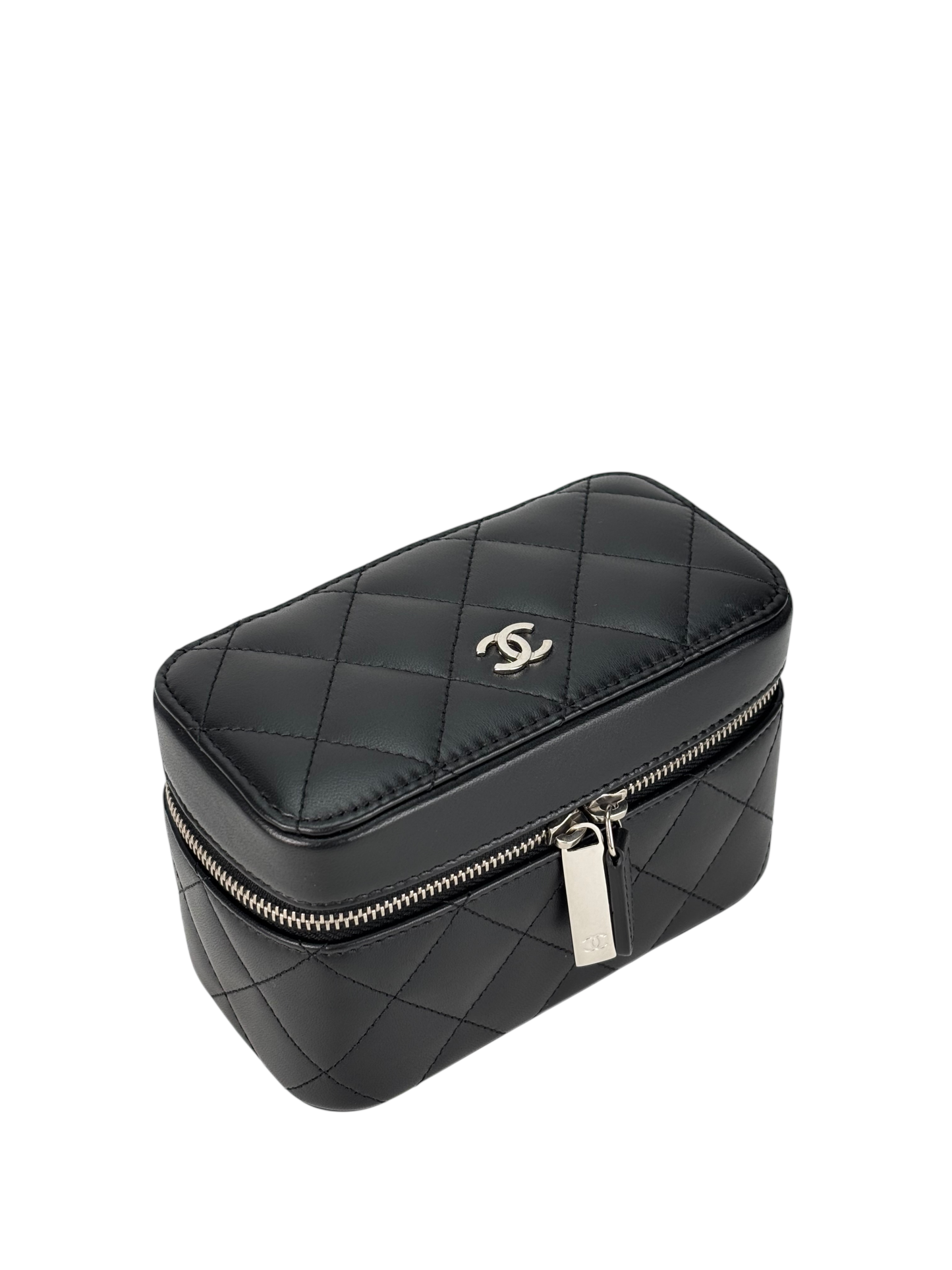 CHANEL - Black Lambskin Accessory Case SHW