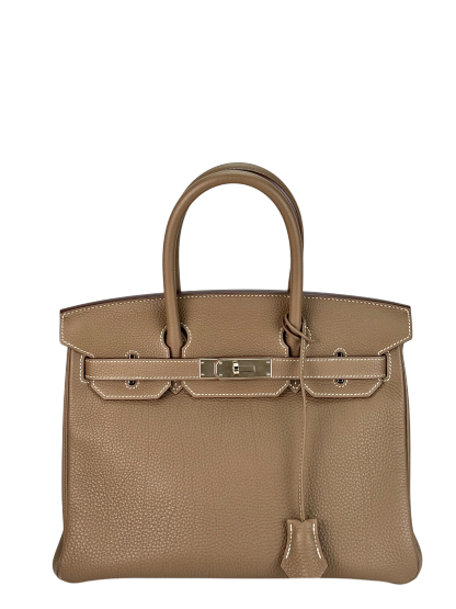 HERMES - Birkin 30 Etoupe Togo Palladium Hardware 