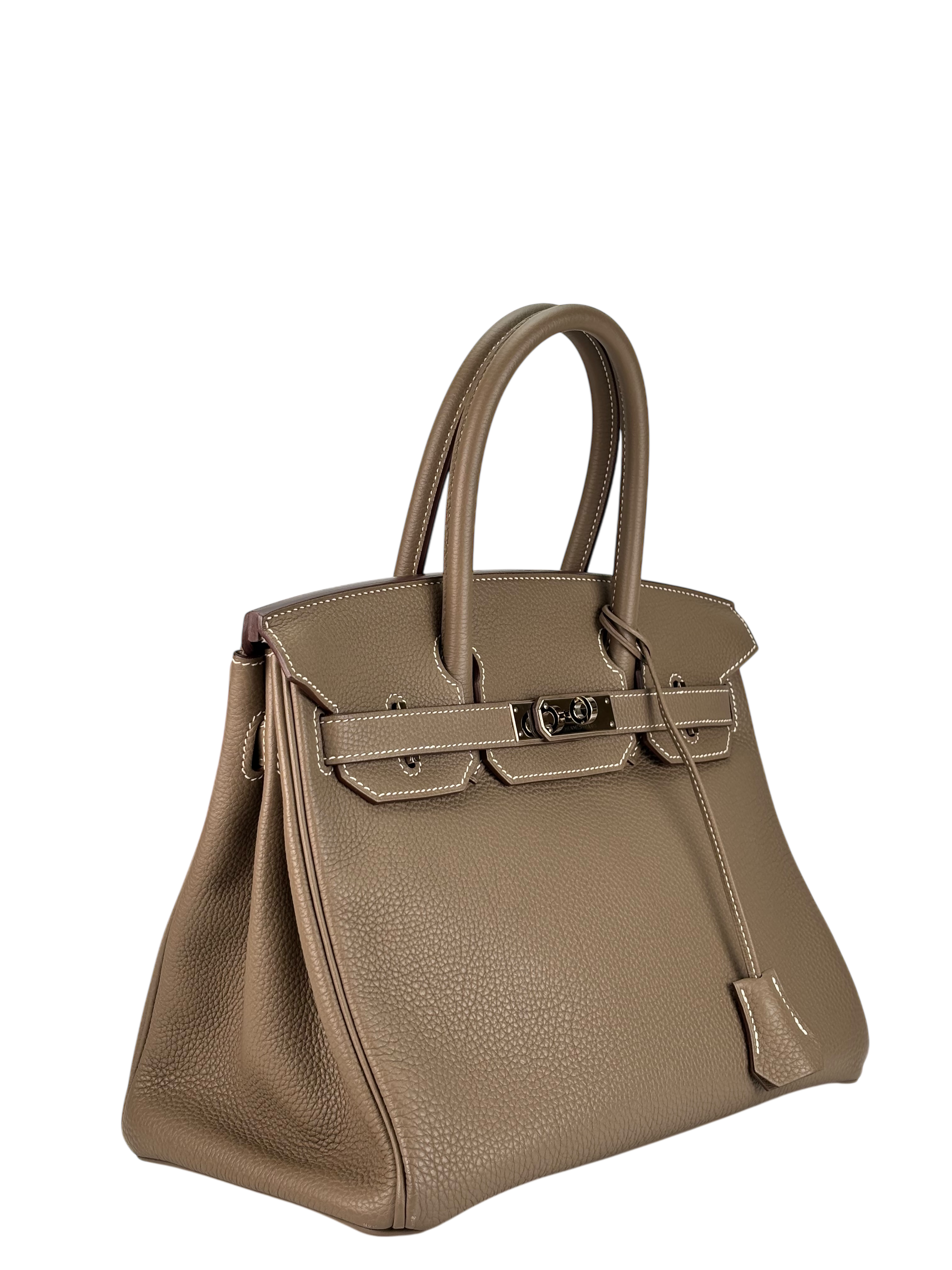 HERMES - Birkin 30 Etoupe Togo Palladium Hardware 
