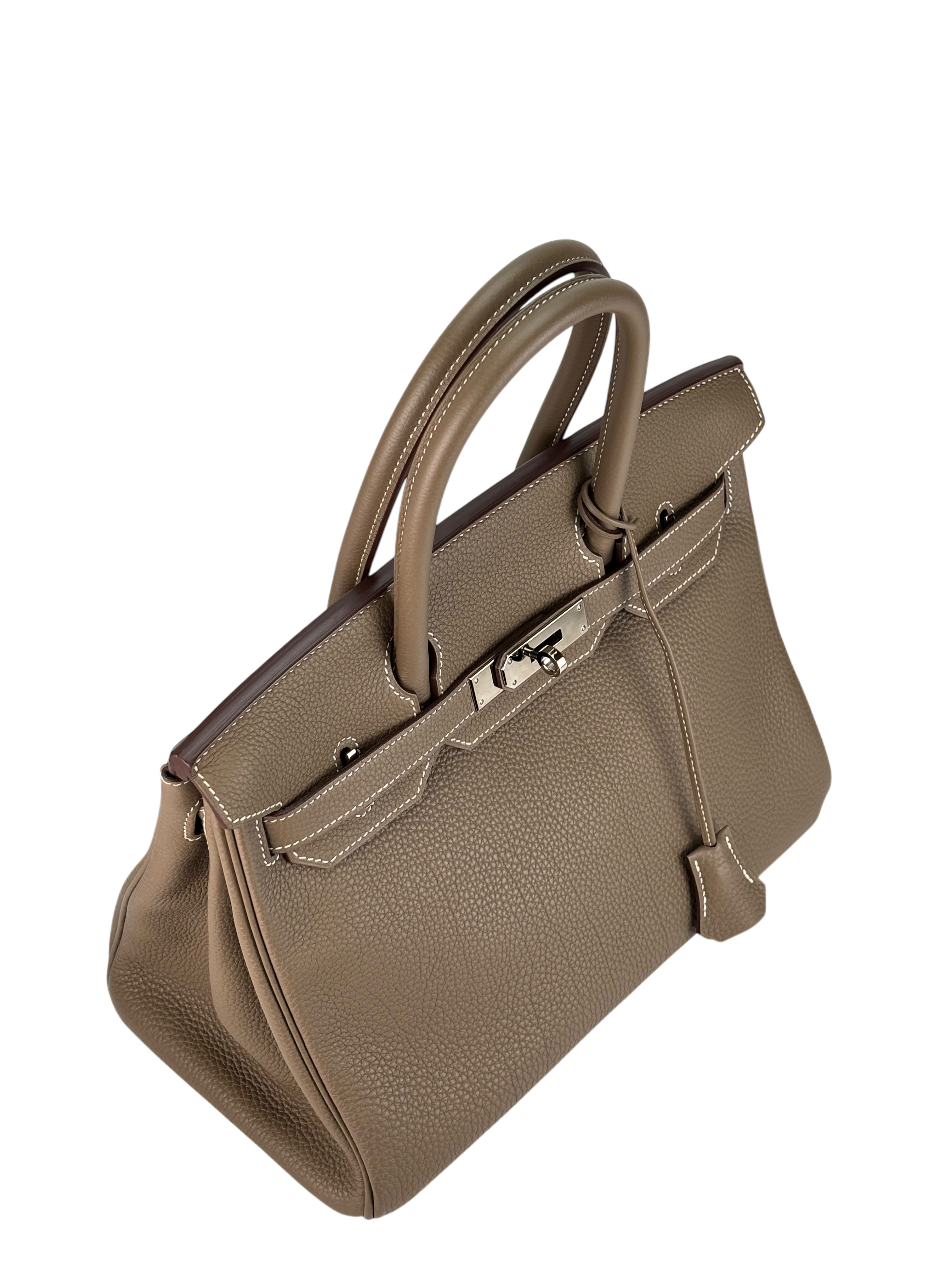 HERMES - Birkin 30 Etoupe Togo Palladium Hardware 