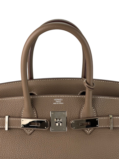HERMES - Birkin 30 Etoupe Togo Palladium Hardware 