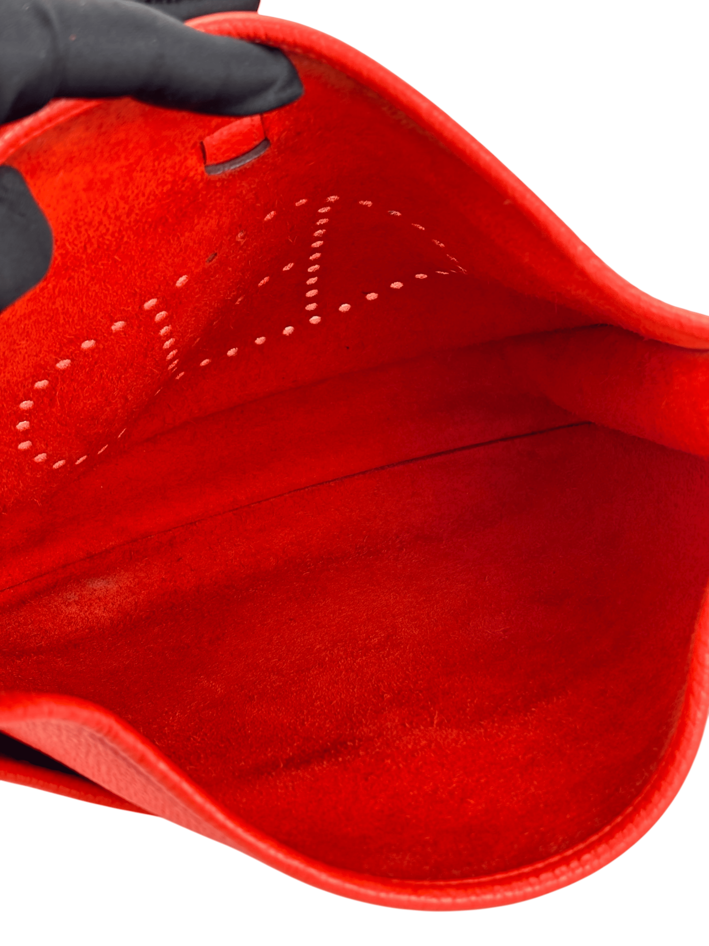 HERMES - Evelyne PM Evelyne T5 TC Rouge Silver Hardware  Shoulder Bag