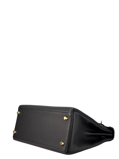 HERMES - Kelly 28 Black Togo Gold Hardware 