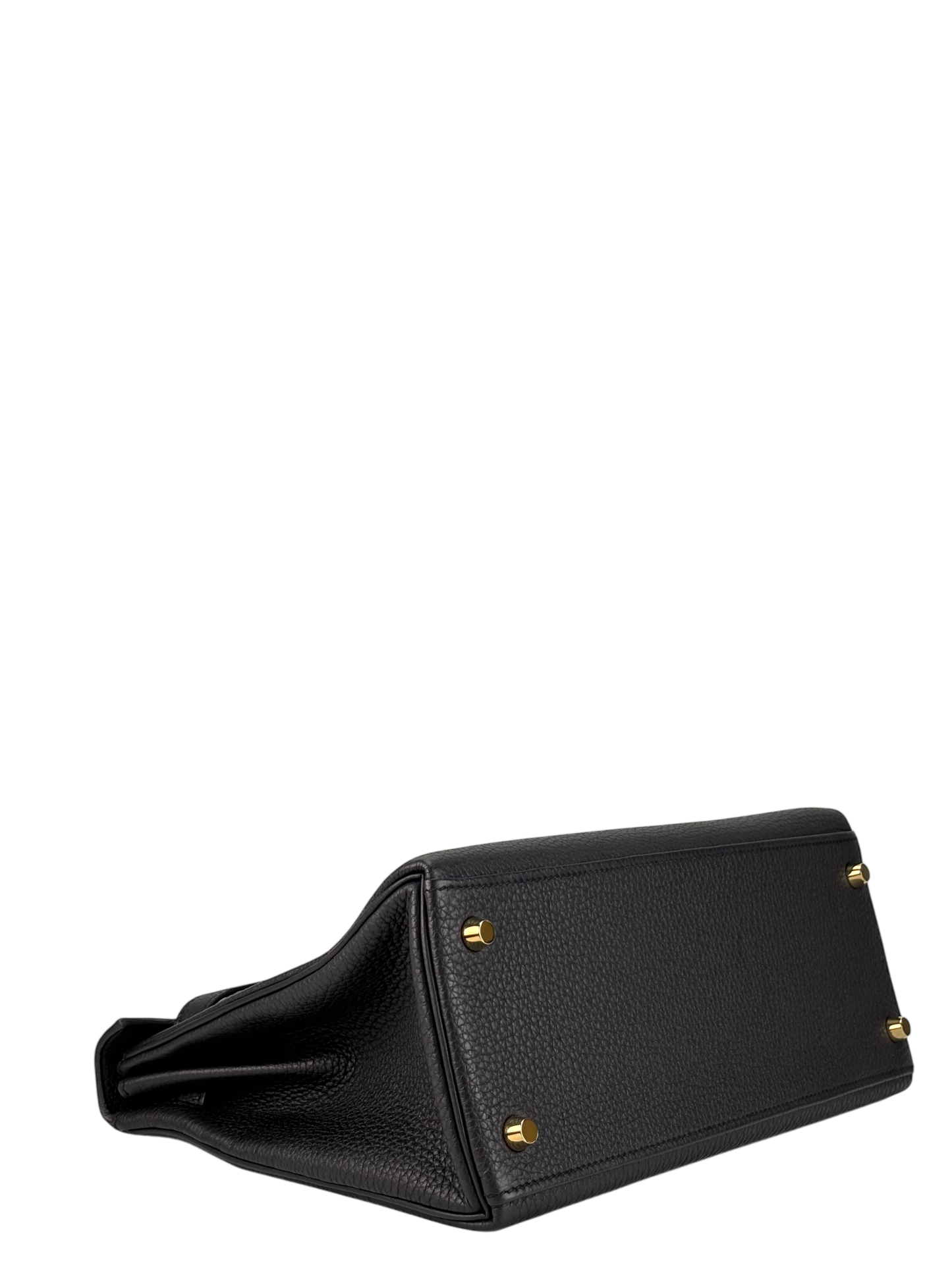 HERMES - Kelly 28 Black Togo Gold Hardware