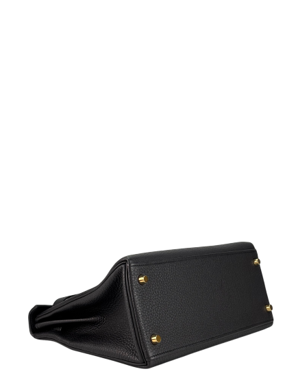 HERMES - Kelly 28 Black Togo Gold Hardware 