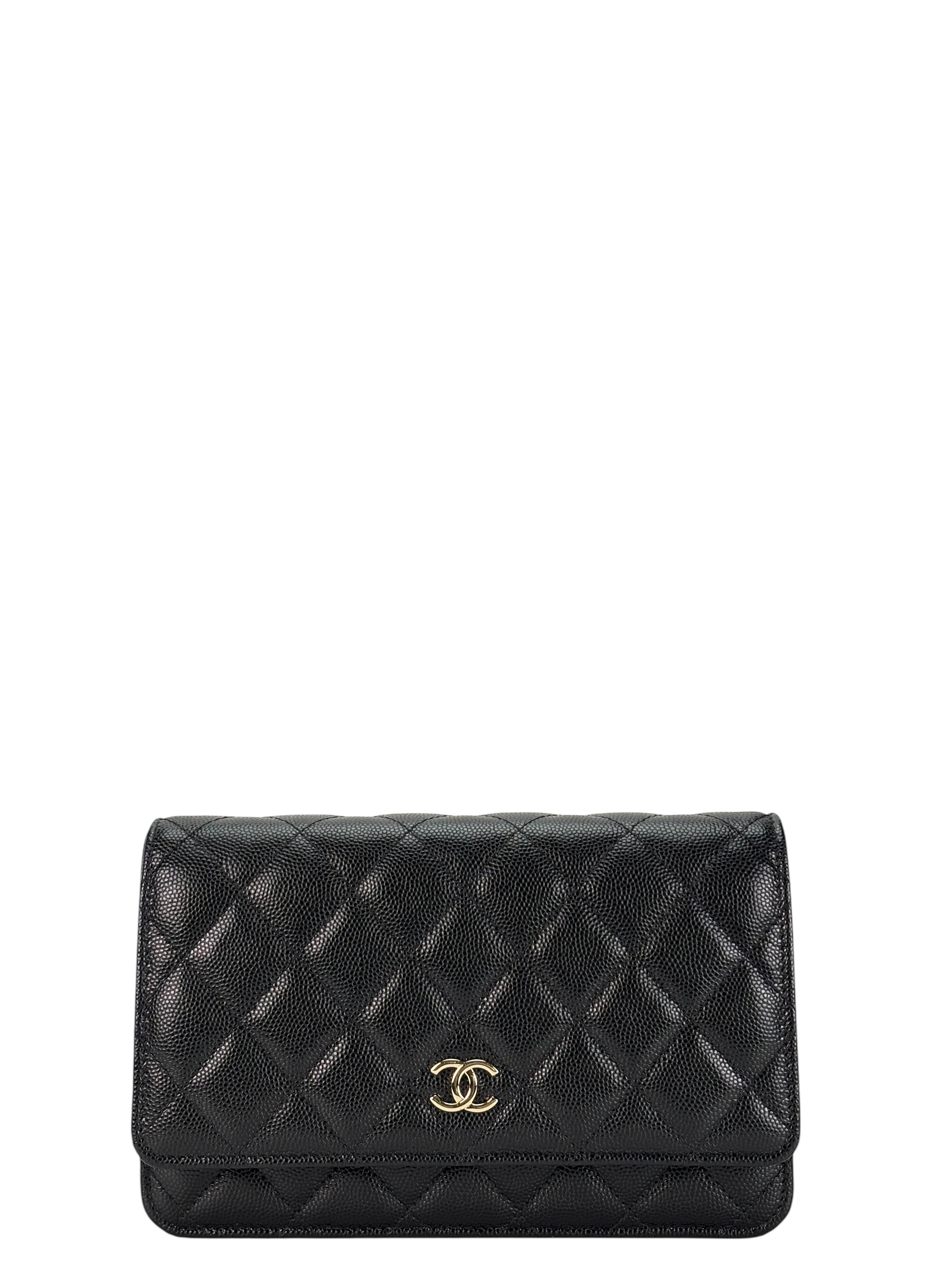 CHANEL - Black Caviar GHW  Wallet On Chain (WOC)