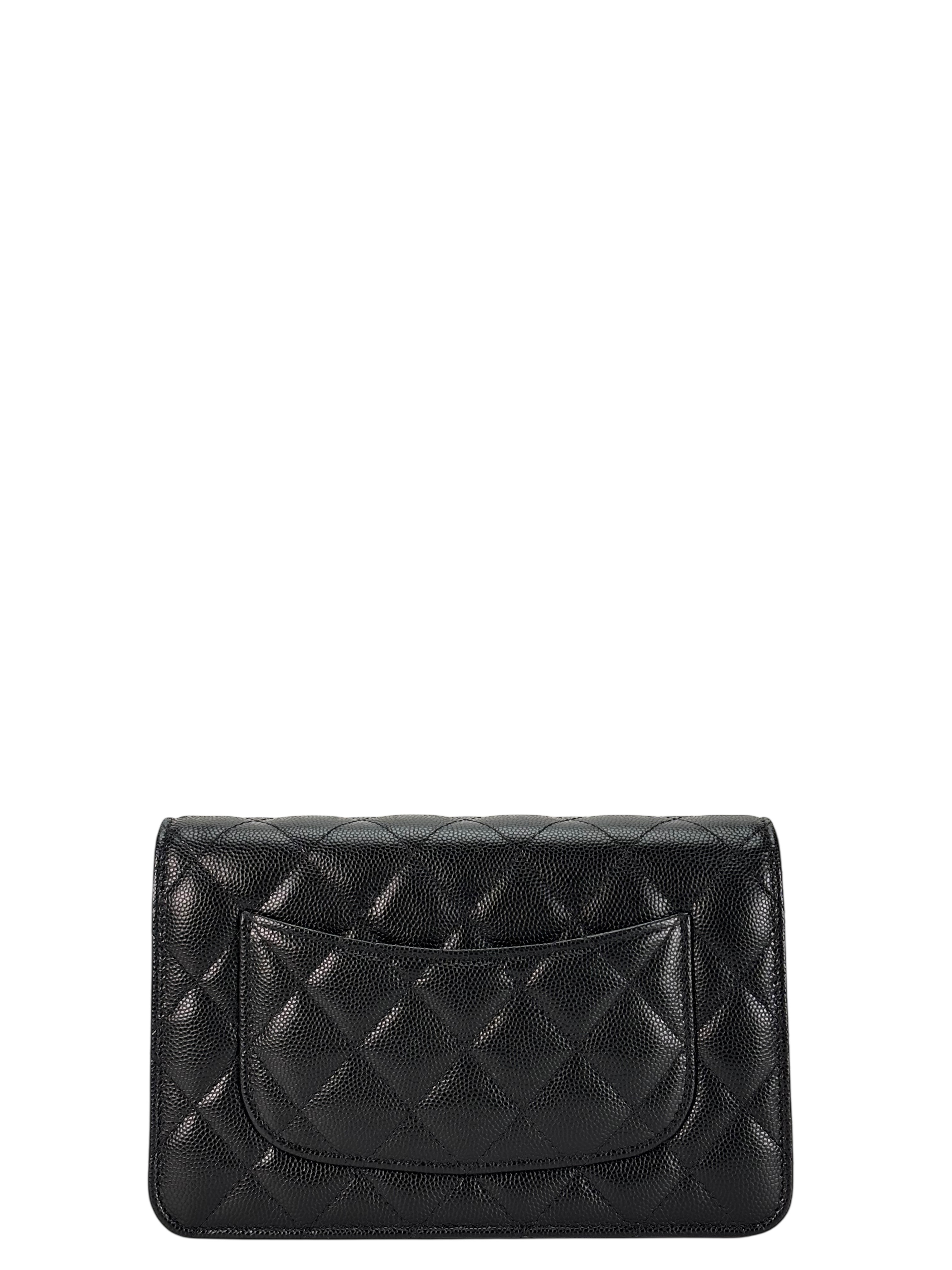 CHANEL - Black Caviar GHW  Wallet On Chain (WOC)