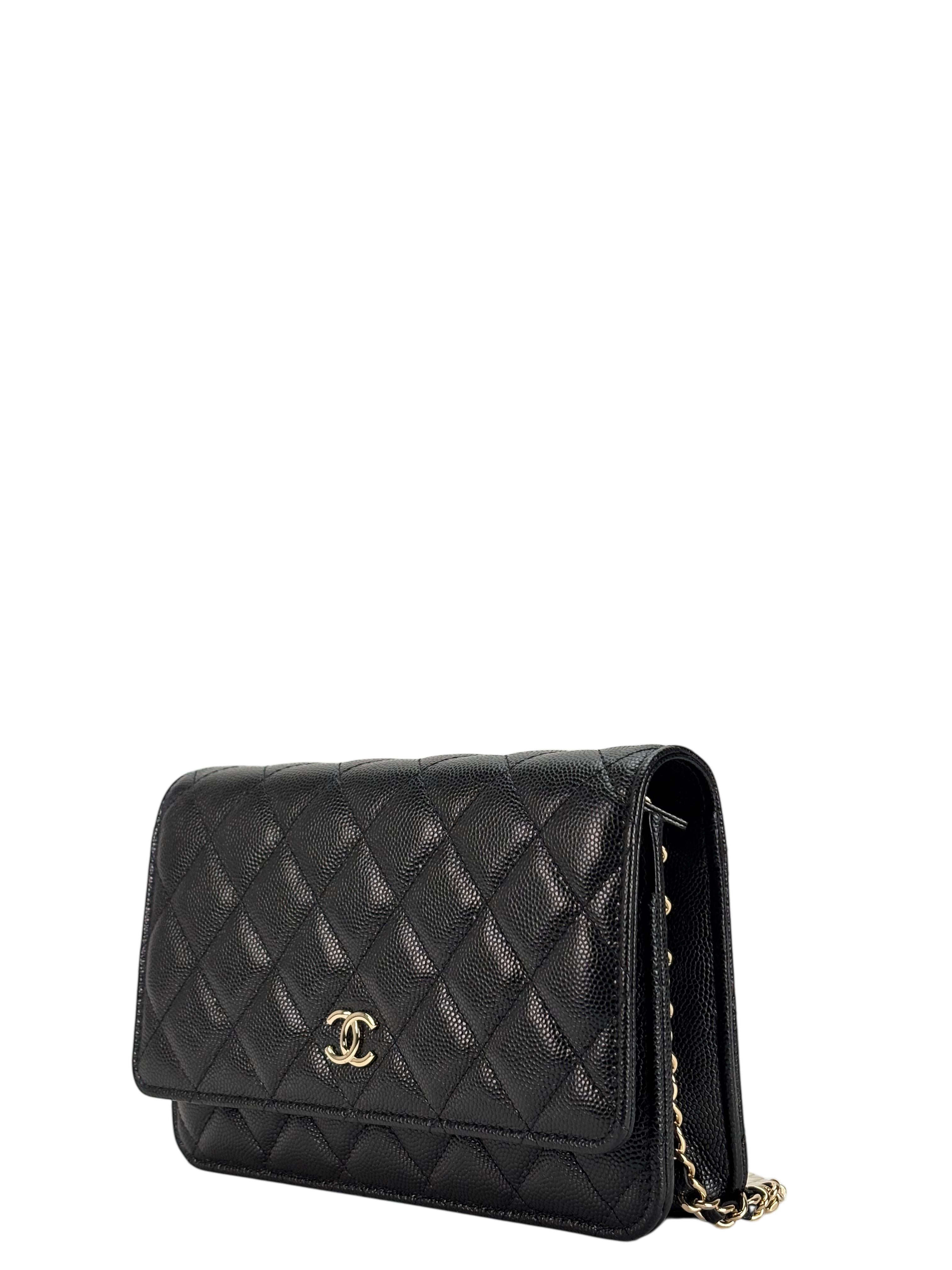 CHANEL - Black Caviar GHW  Wallet On Chain (WOC)