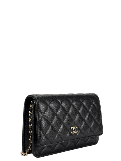 CHANEL - Black Caviar GHW  Wallet On Chain (WOC)