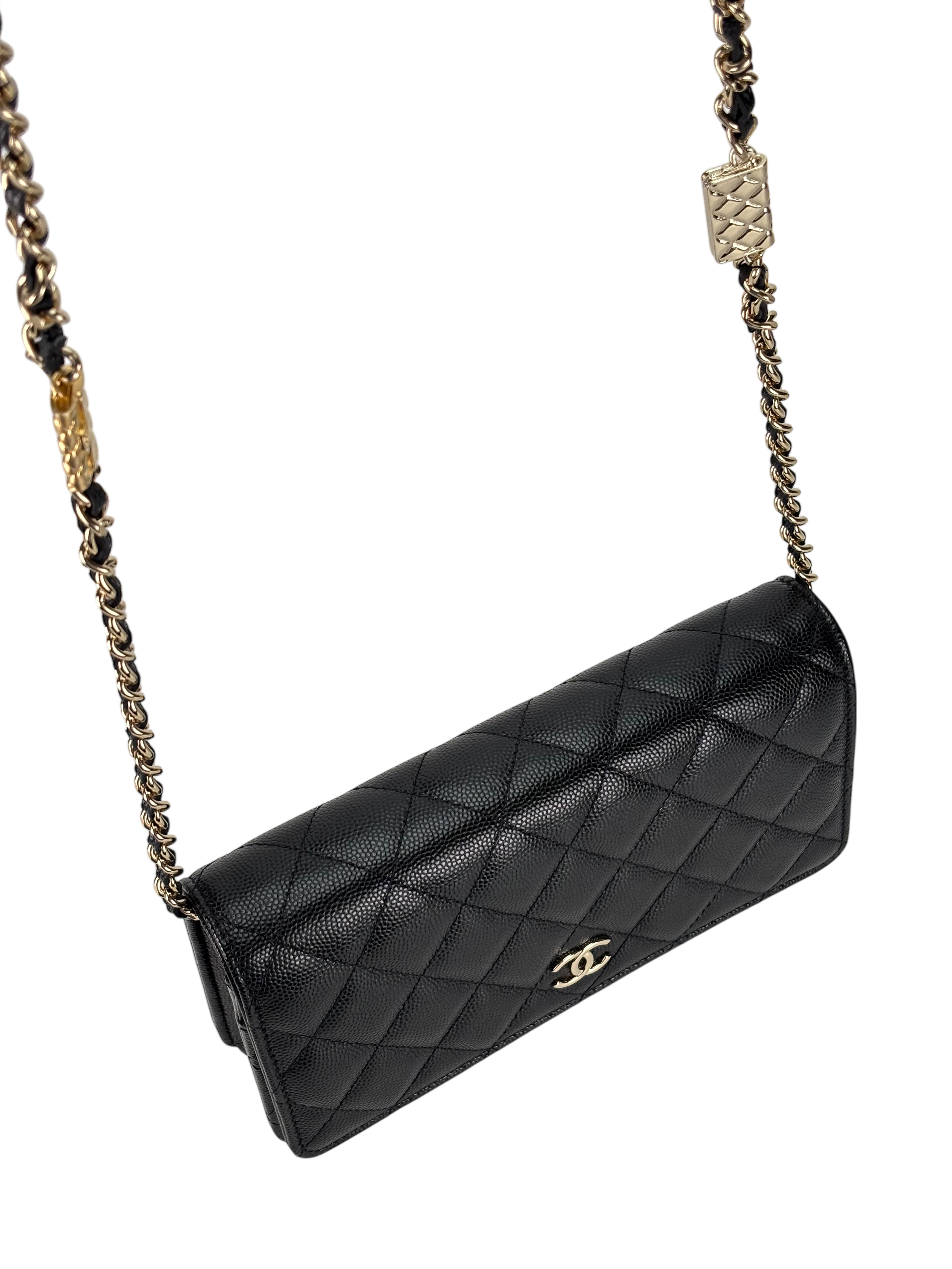 CHANEL - Black Caviar GHW  Wallet On Chain (WOC)