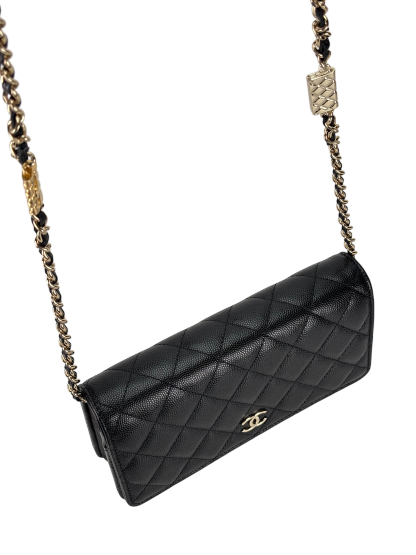 CHANEL - Black Caviar GHW  Wallet On Chain (WOC)