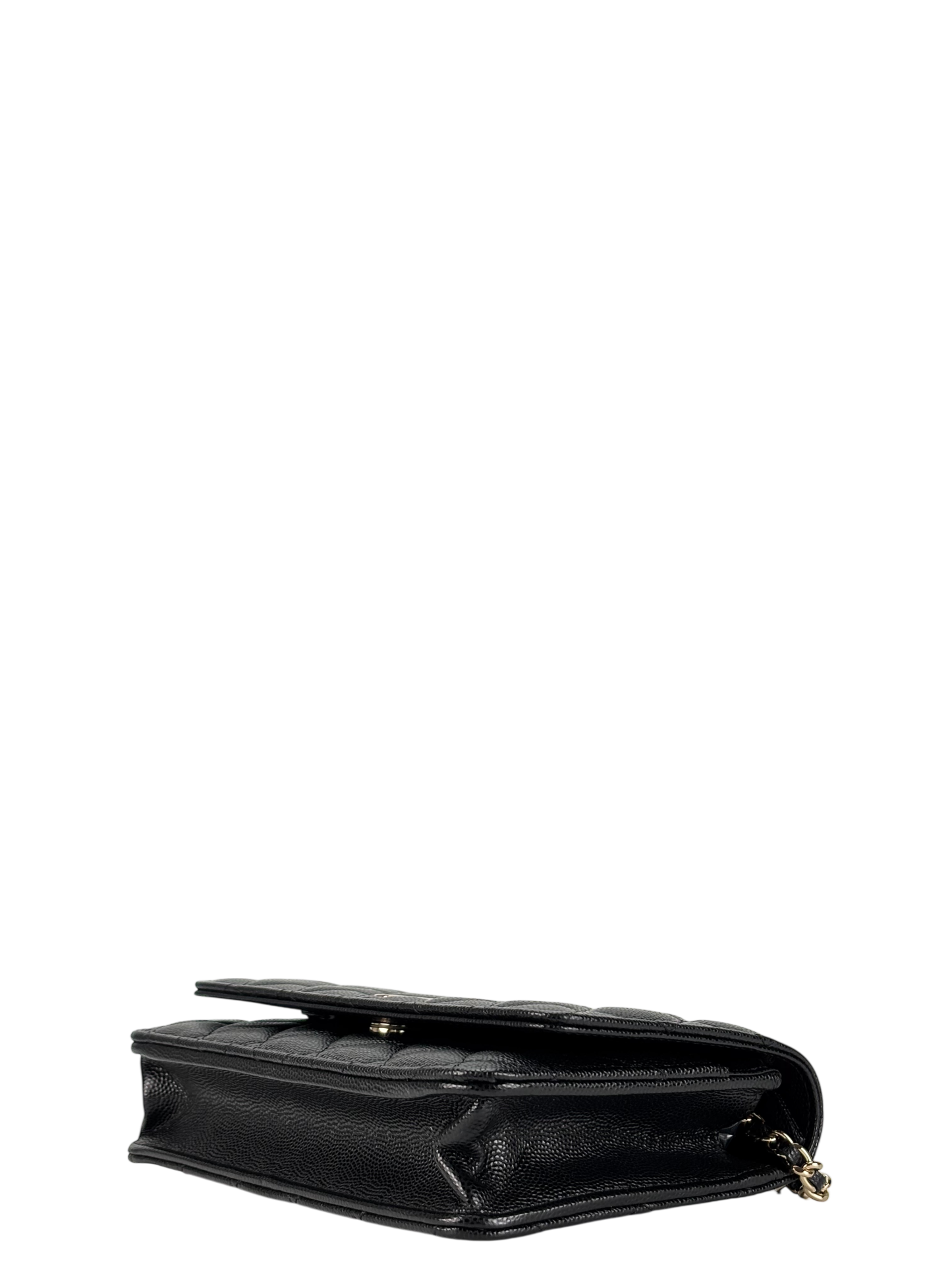 CHANEL - Black Caviar GHW Wallet On Chain (WOC)