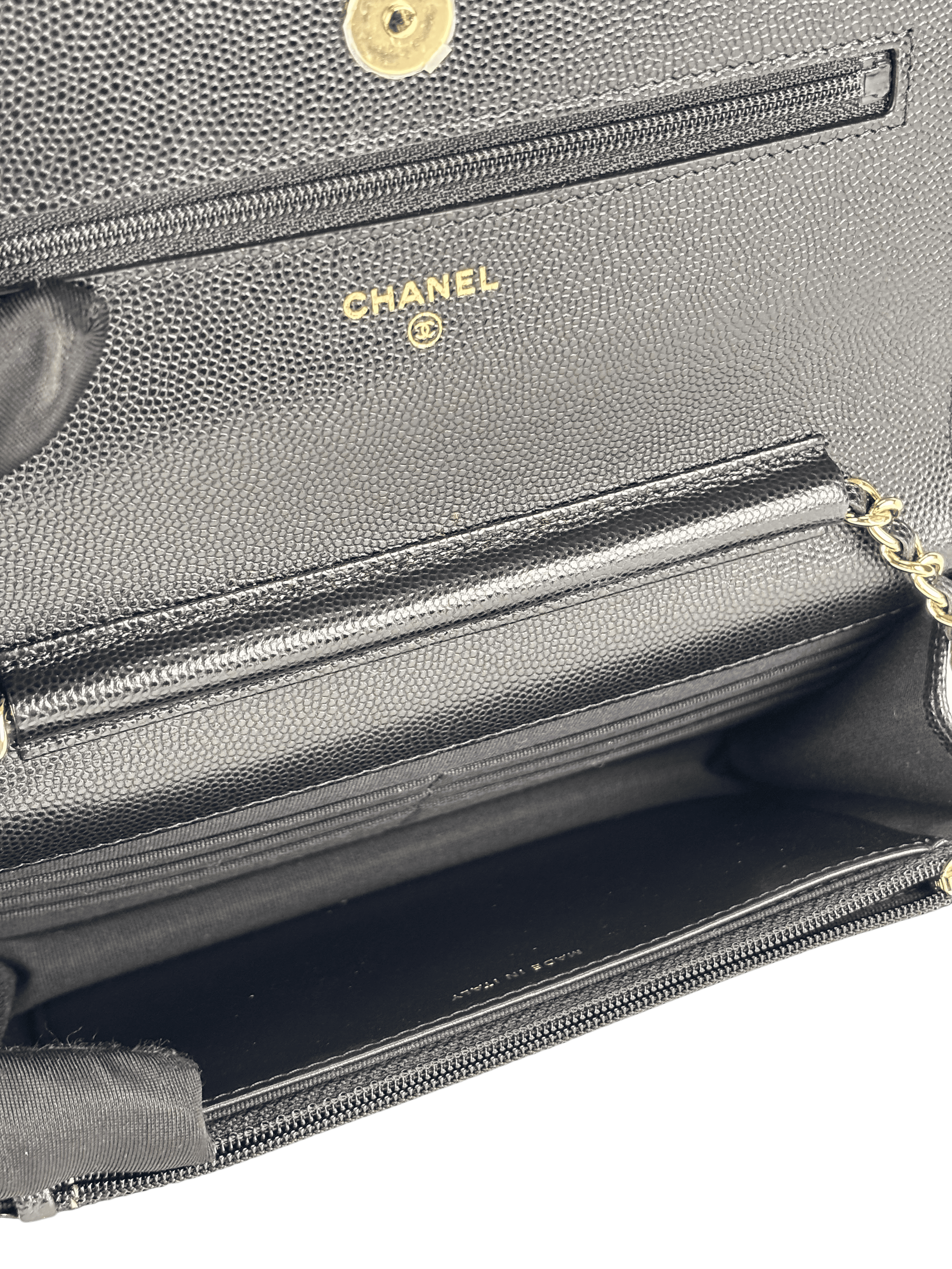 CHANEL - Black Caviar GHW  Wallet On Chain (WOC)