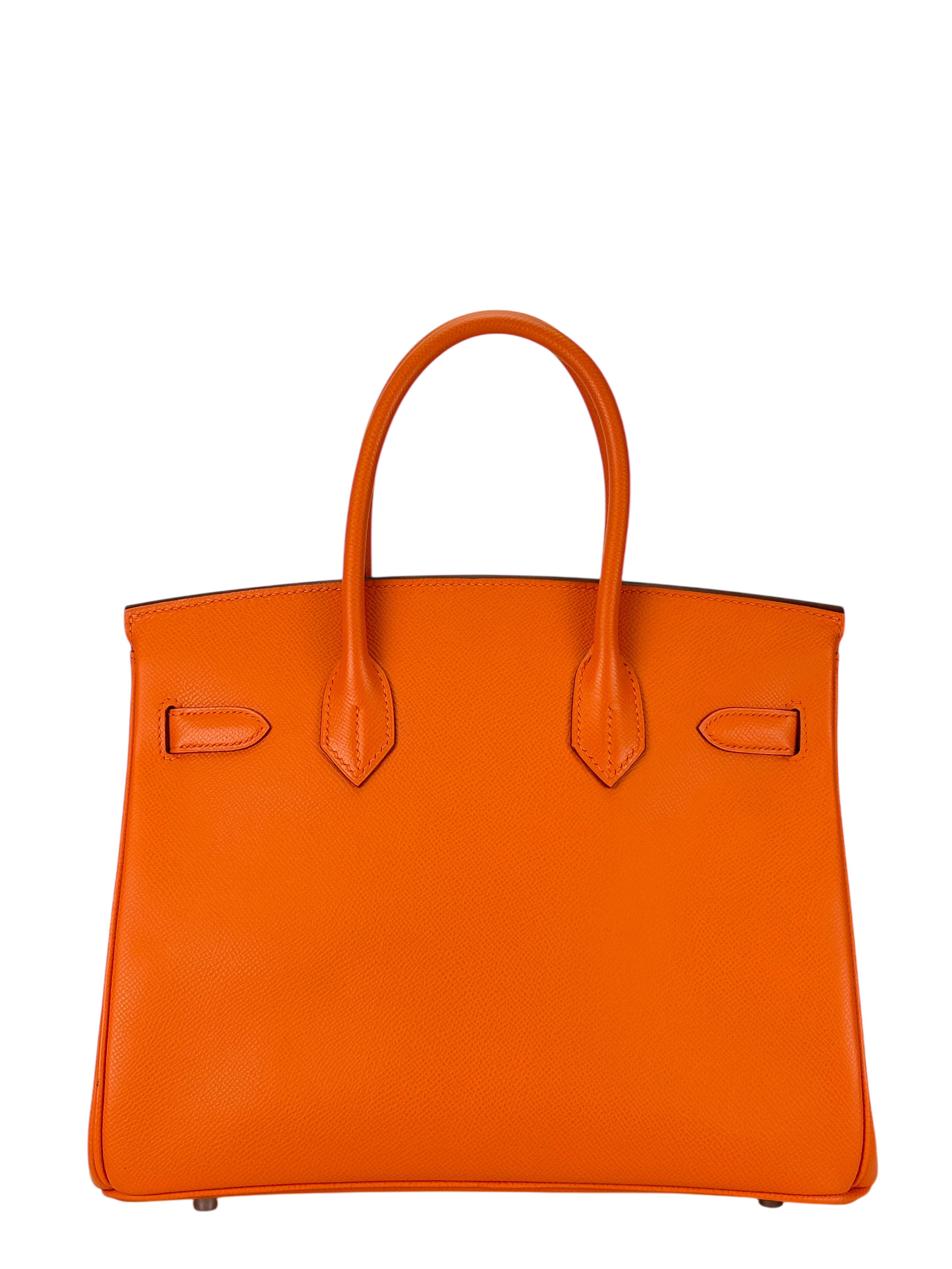 HERMES - Birkin 30 Orange Epsom Palladium Hardware
