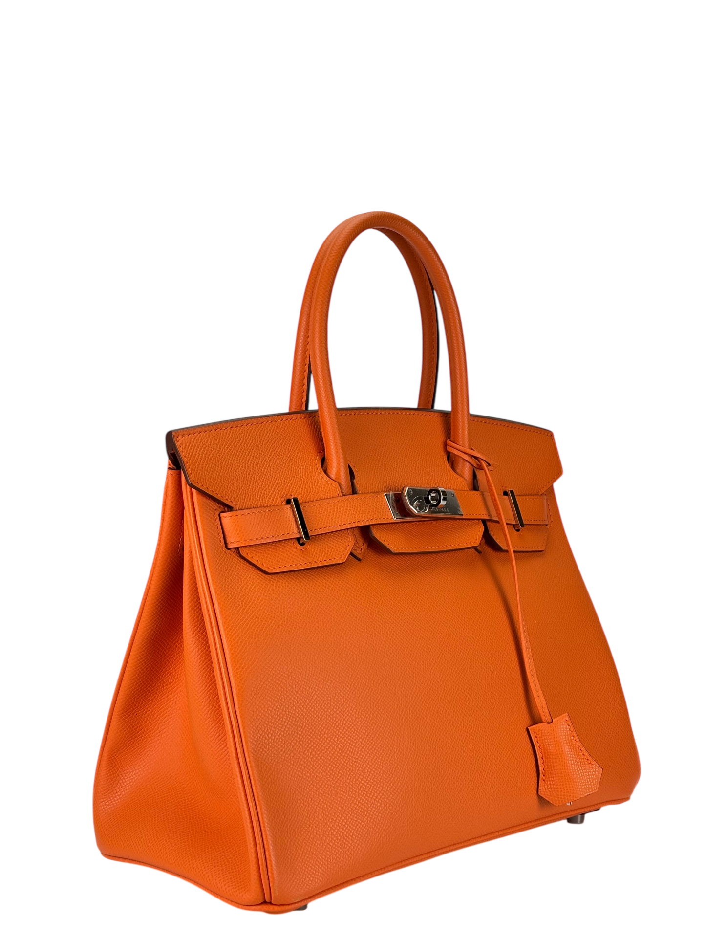 HERMES - Birkin 30 Orange Epsom Palladium Hardware