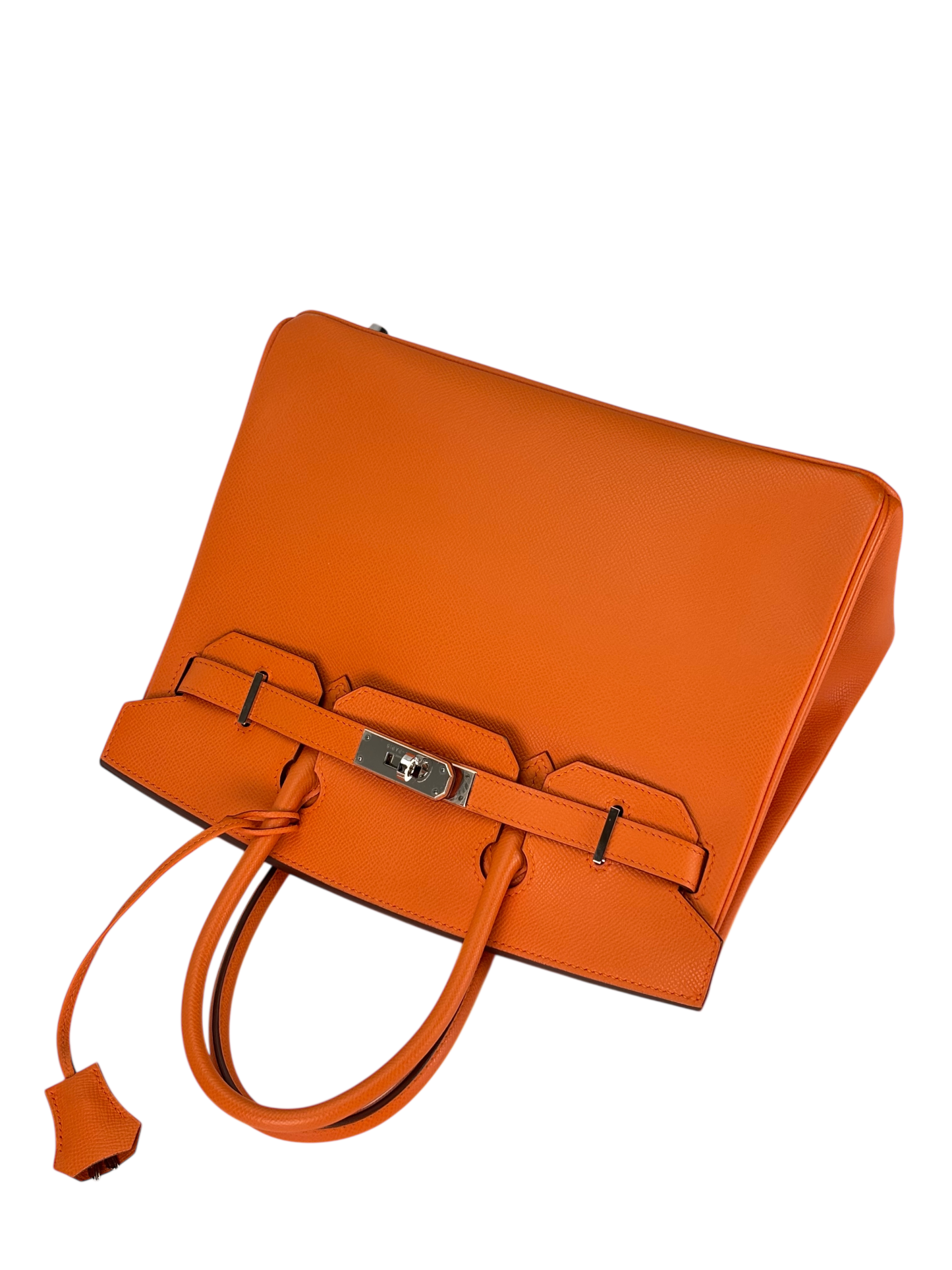 HERMES - Birkin 30 Orange Epsom Palladium Hardware