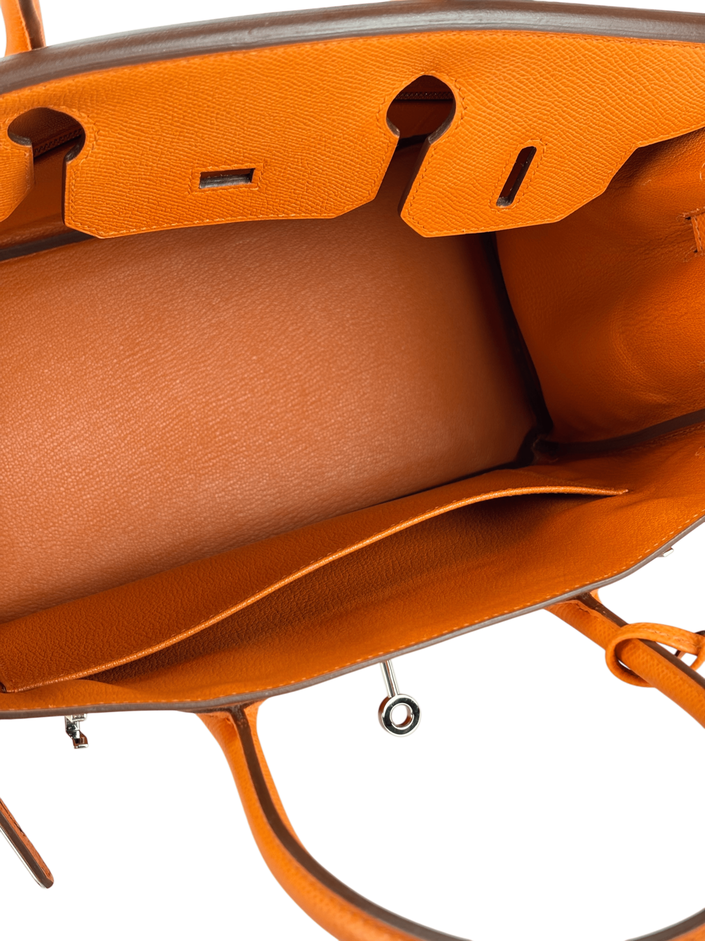 HERMES - Birkin 30 Orange Epsom Palladium Hardware