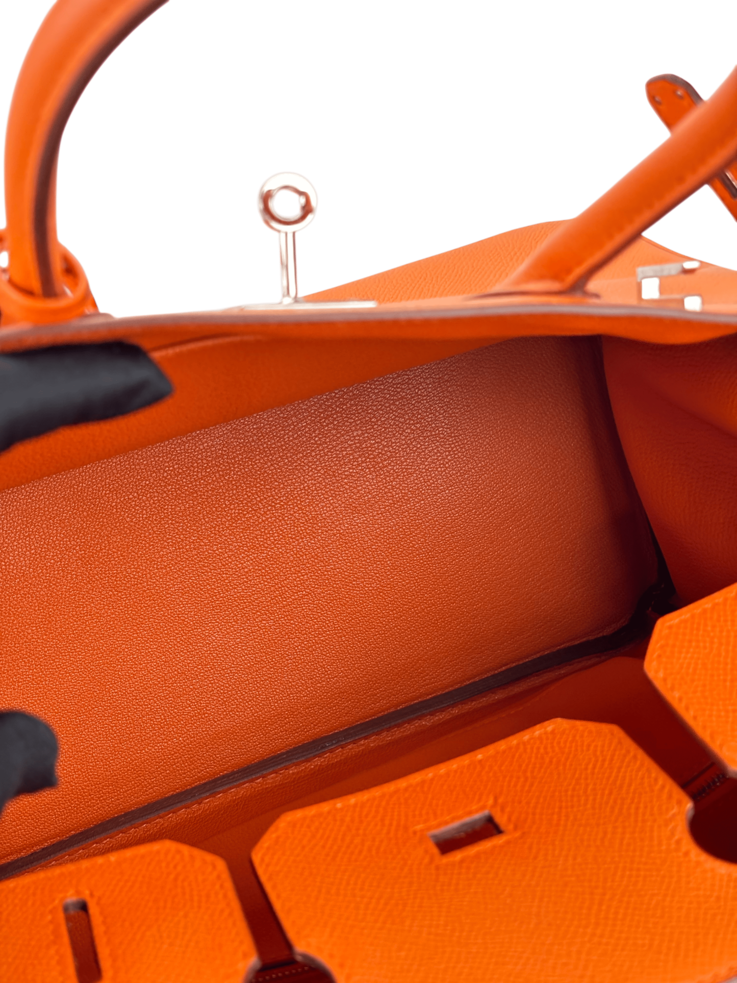 HERMES - Birkin 30 Orange Epsom Palladium Hardware