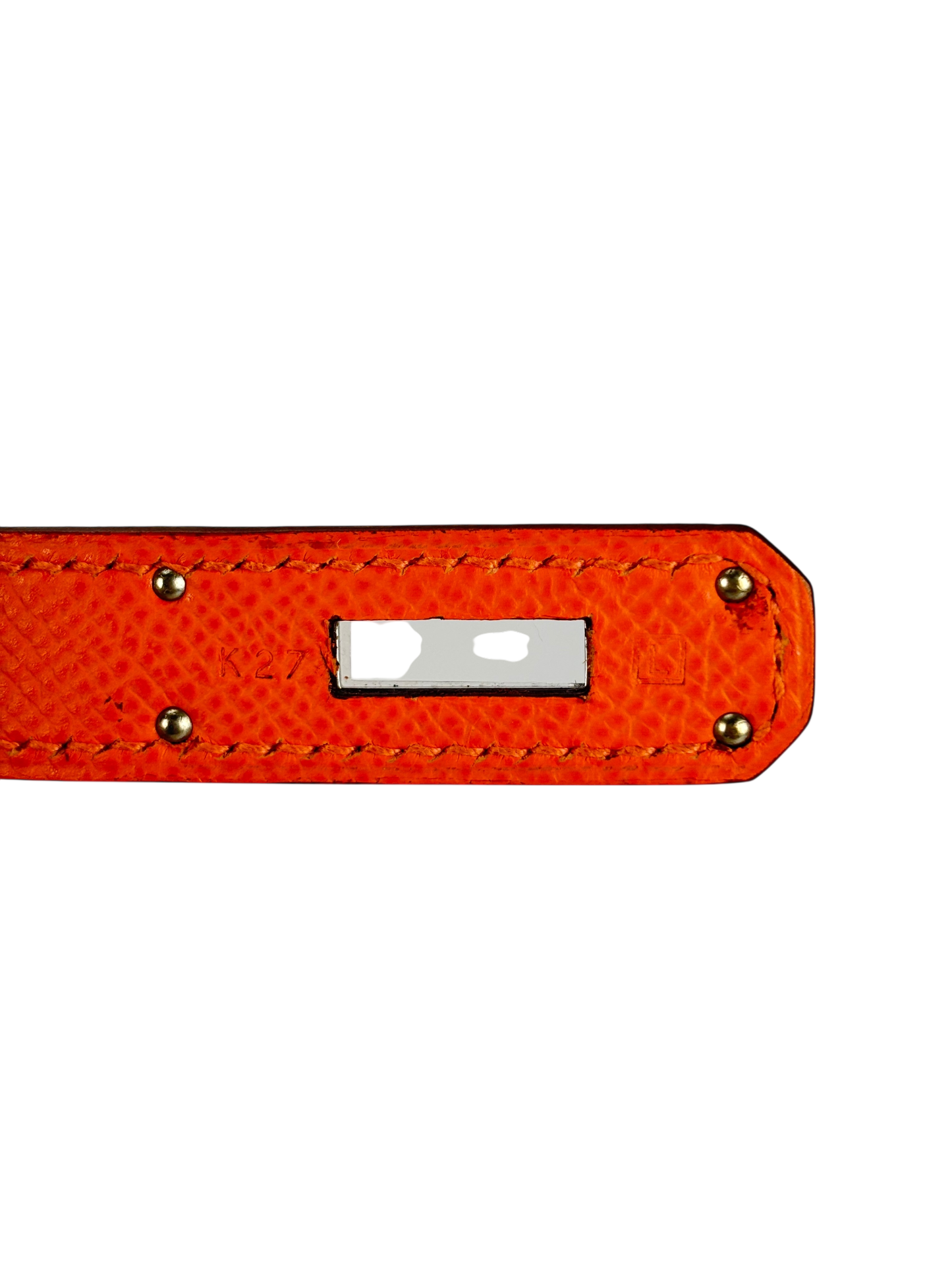 HERMES - Birkin 30 Orange Epsom Palladium Hardware